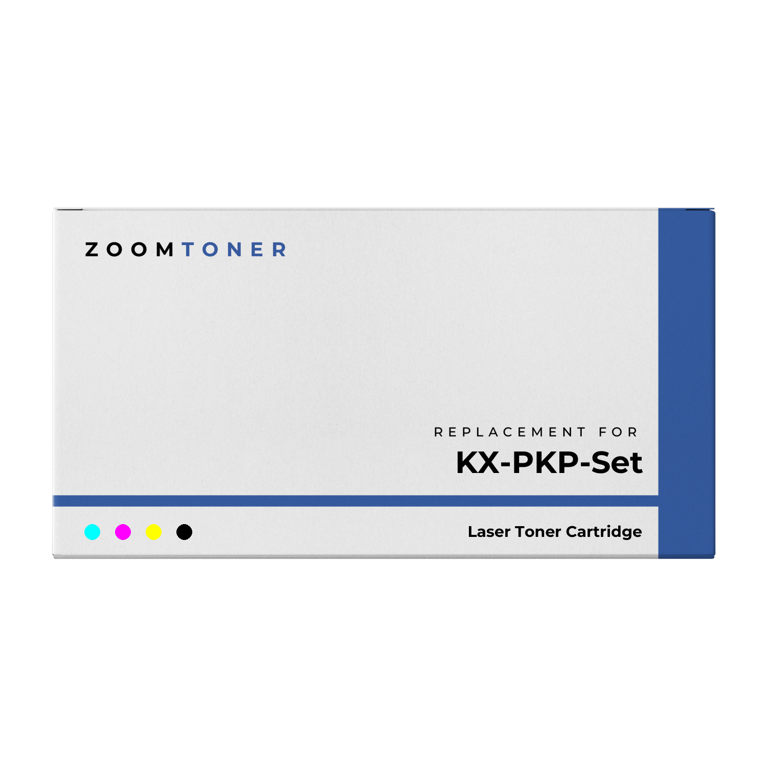 Zoomtoner Compatible PANASONIC KX-PKP Set Laser Toner Cartridge Set Black Cyan Yellow Magenta