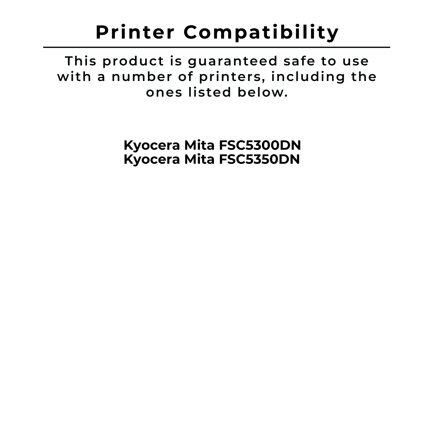Zoomtoner Compatible KYOCERA / MITA TK562K Laser Toner Cartridge Black