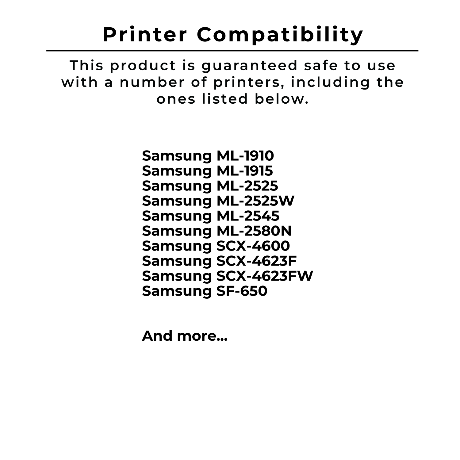 Zoomtoner Compatible SAMSUNG MLT-D105S Laser Toner Cartridge