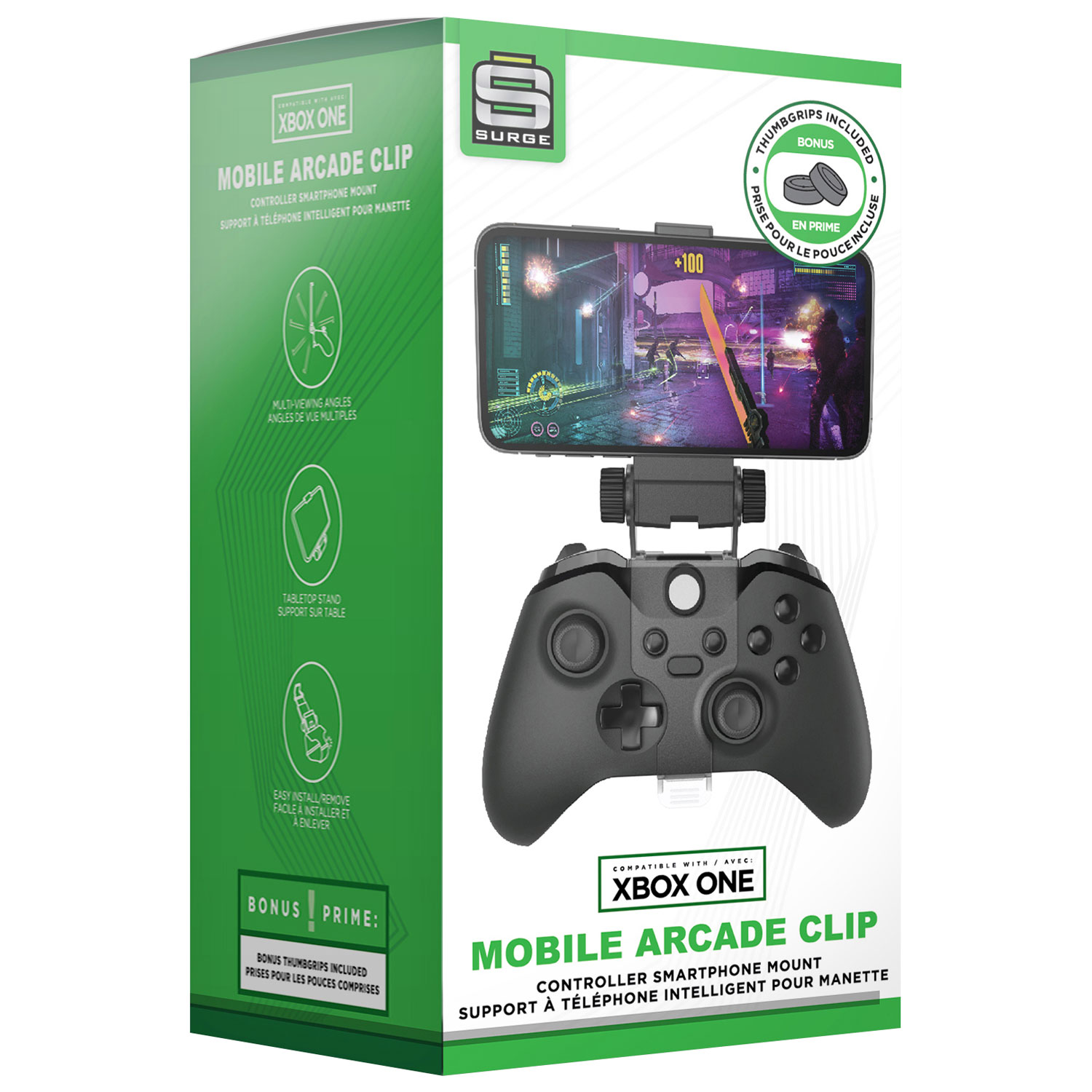 Support de manette de jeu réglable pour téléphone portable, clip de montage  pour manette Xbox One