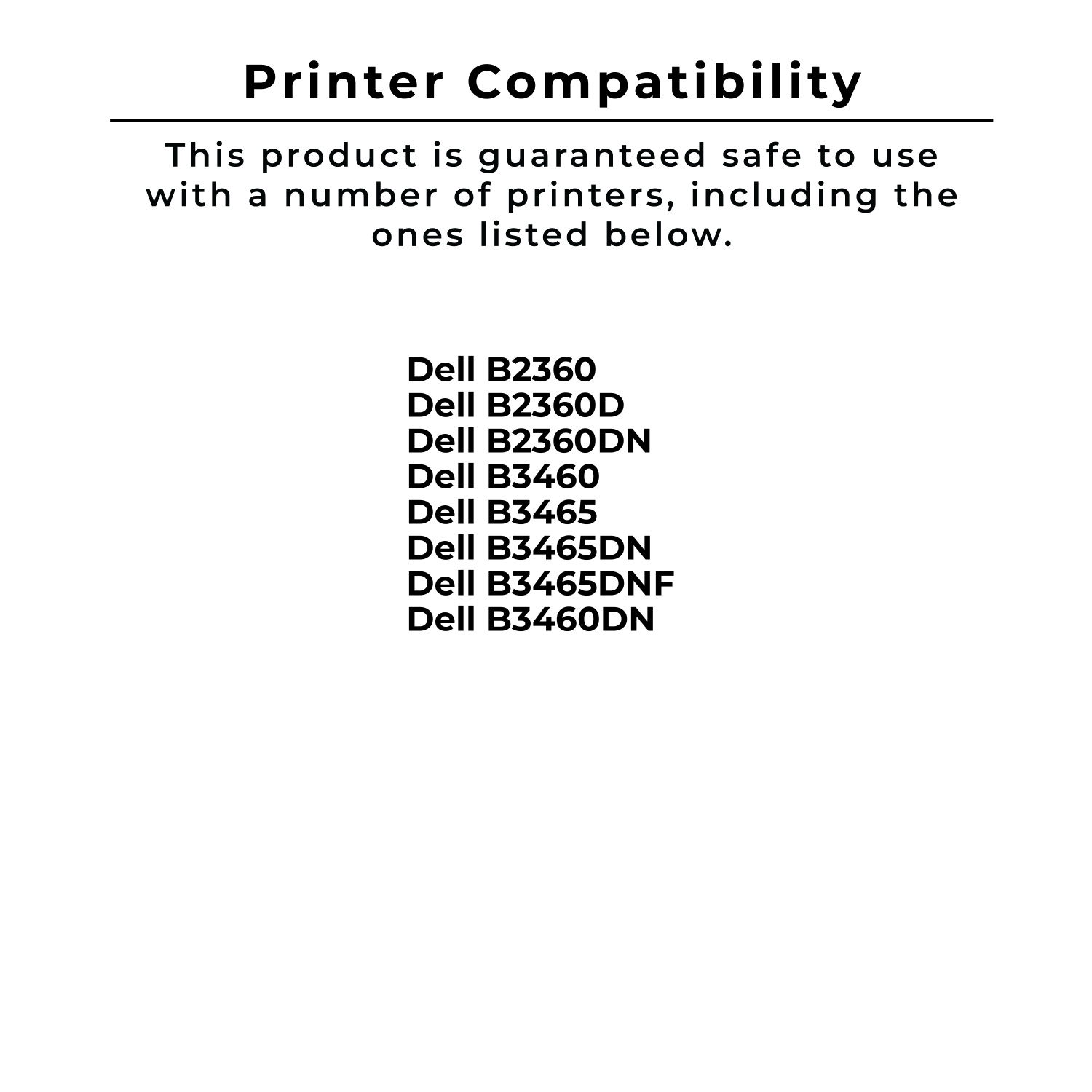 Compatible avec Zoomtoner FABRIQUÉ AU CANADA Cartouche de toner laser DELL 331-9805 noir haut rendement