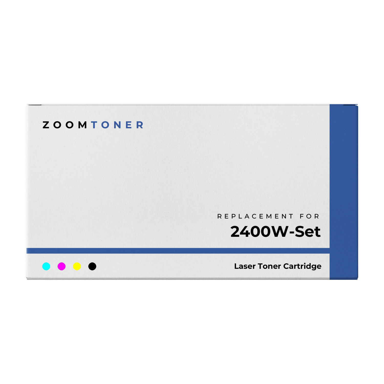 Zoomtoner Compatible KONICA / MINOLTA 2400W Laser Toner Cartridge Set Black Cyan Yellow Magenta