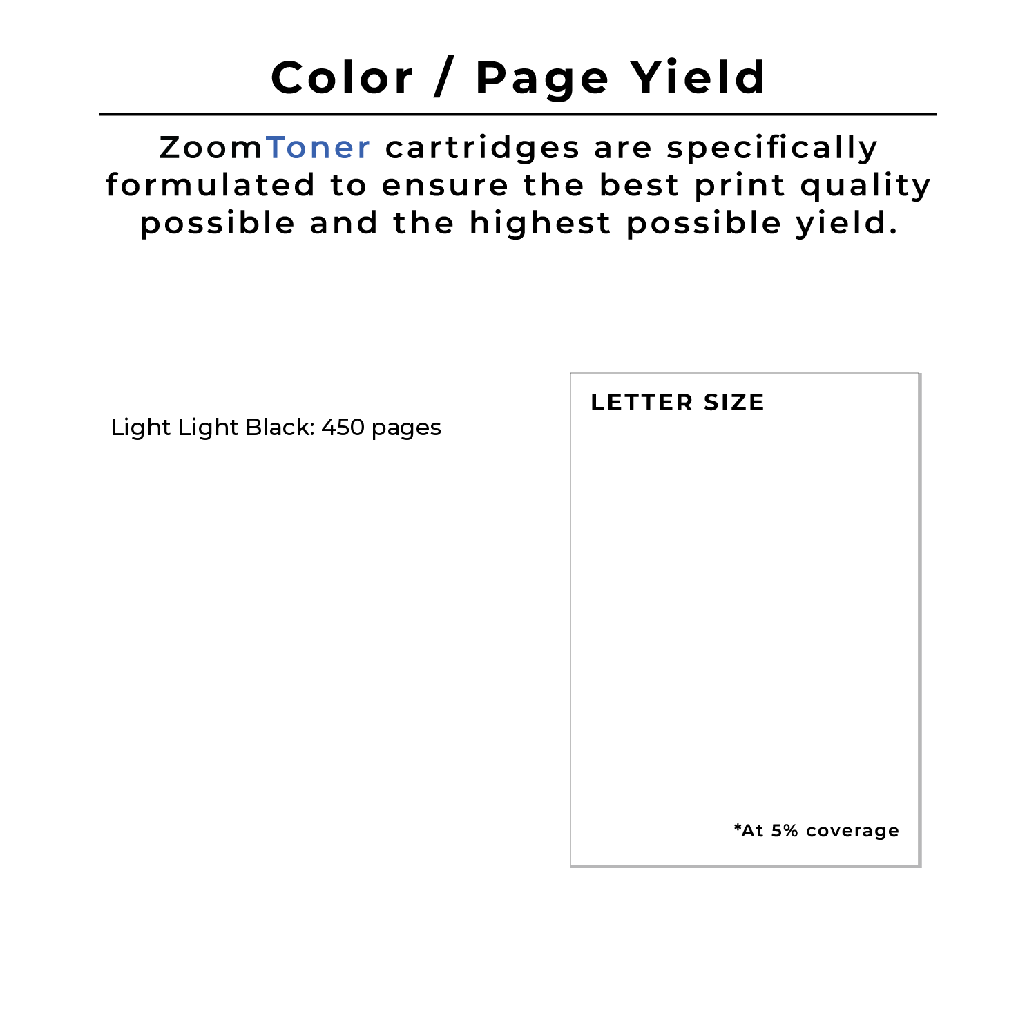 Zoomtoner Compatible EPSON T157920 Ink / Inkjet Cartridge Light Light Black