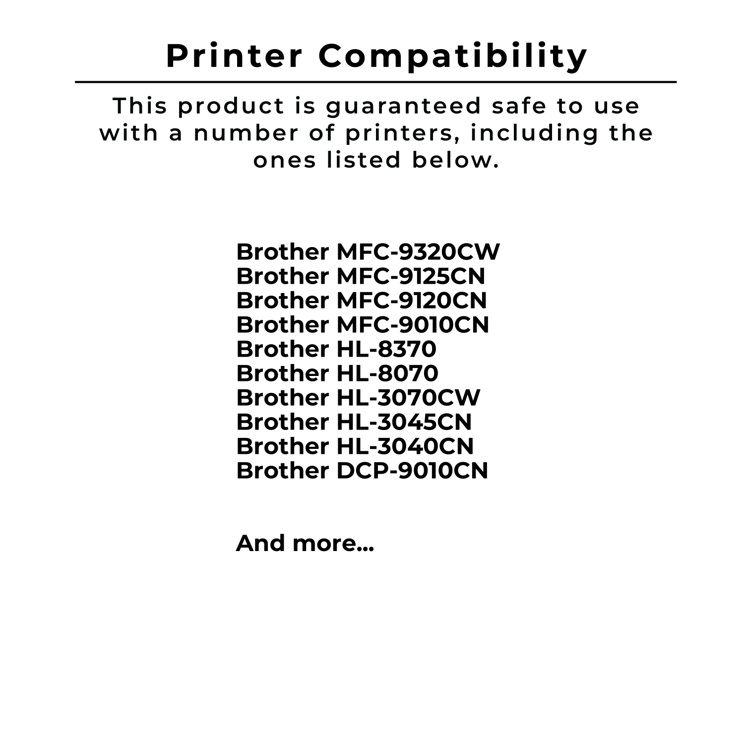 Ensemble de cartouches d’encre en poudre laser BROTHER TN210 compatible de Zoomtoner magenta noir cyan jaune