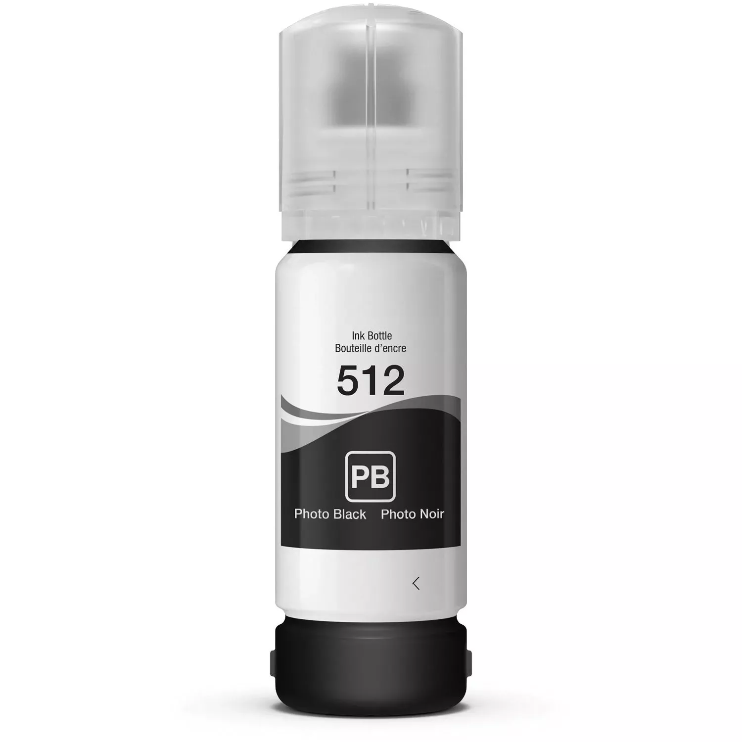 Zoomtoner Compatible EPSON T512120-S Ink Bottle Dye Photo Black