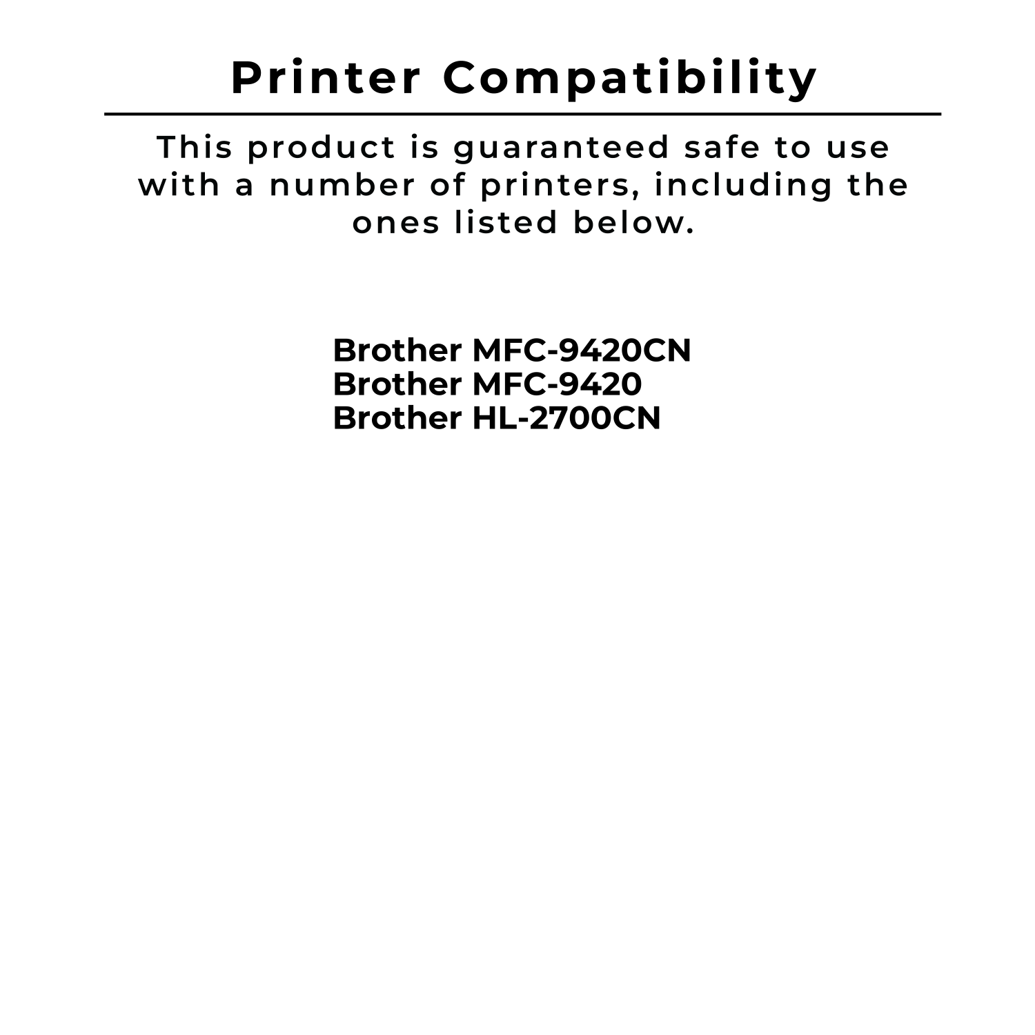 Zoomtoner Compatible BROTHER TN04 Laser Toner Cartridge Set Black Cyan Yellow Magenta