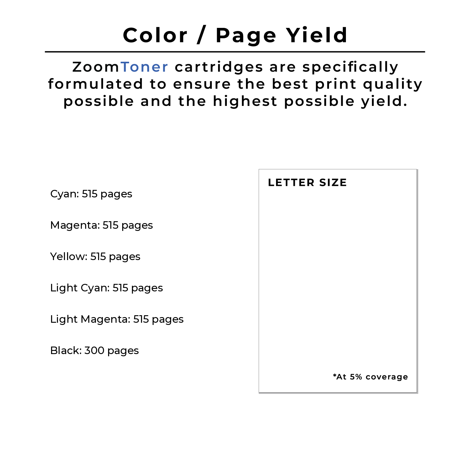 Zoomtoner Compatible EPSON T078 Ink / Inkjet Cartridge Set Black Cyan Yellow Magenta Light Cyan Light Magenta