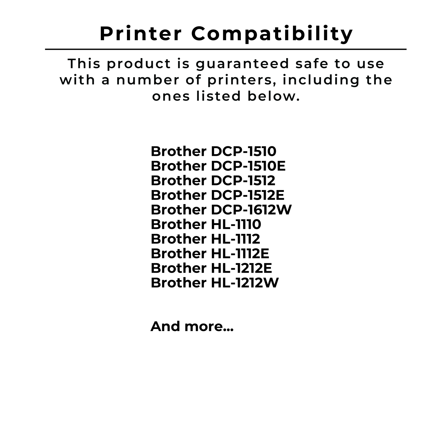 Zoomtoner Compatible BROTHER DR-1030 Laser Drum / Imaging Unit Black