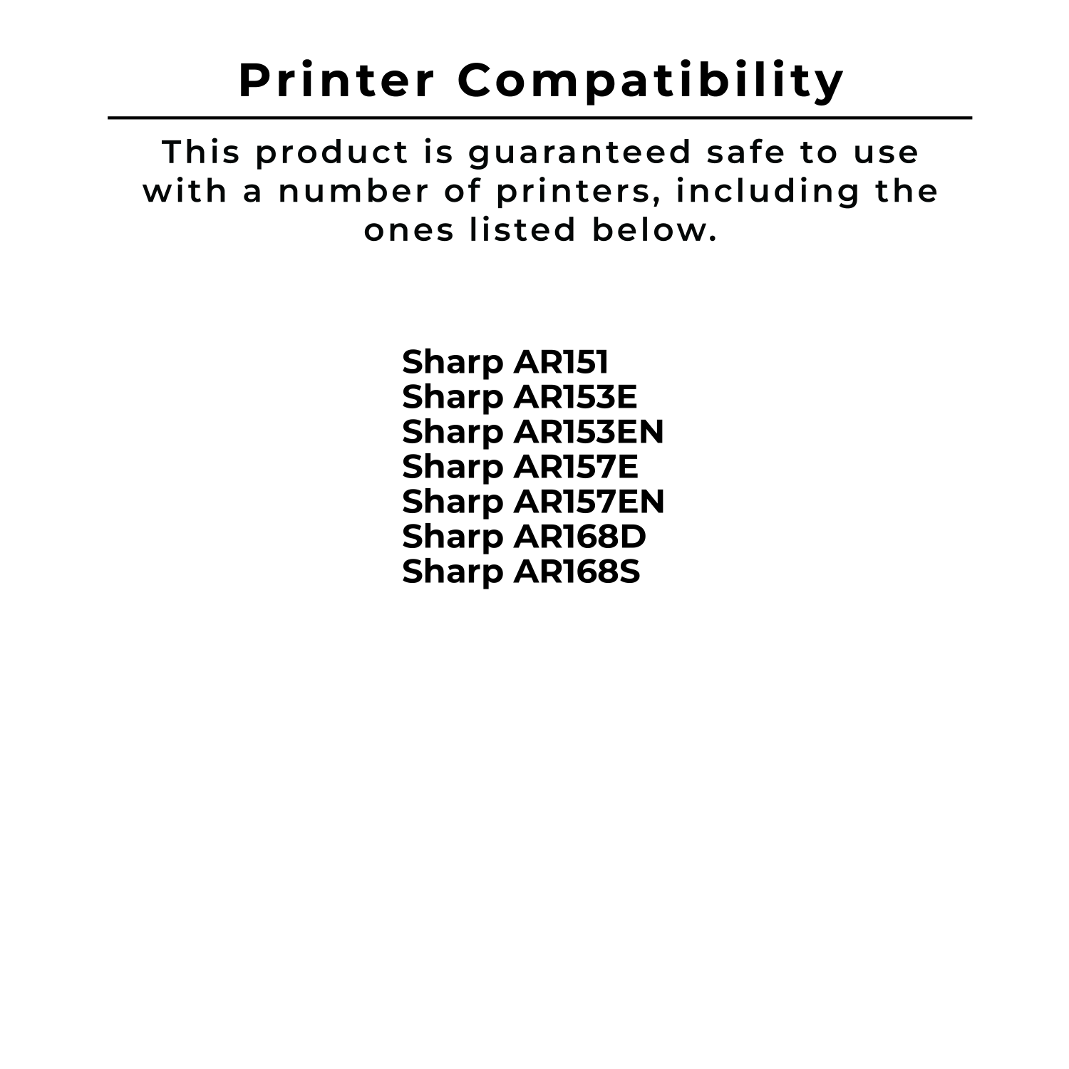 ~toute nouvelle cartouche d’encre en poudre noire pour imprimante laser AR-168NT de Sharp