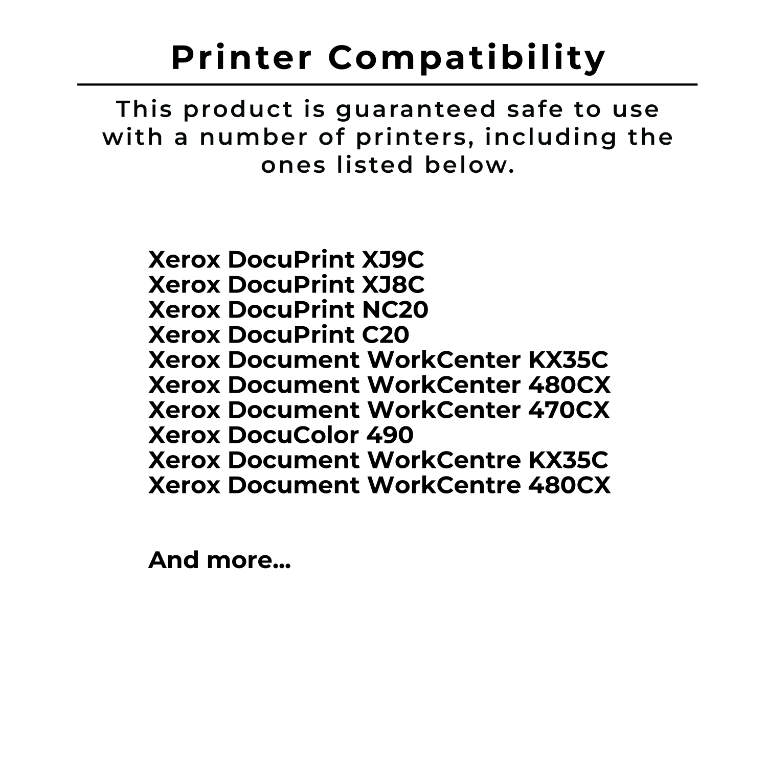 Compatible avec Zoomtoner Xerox 8R78881 Cartouche d’encre/jet d’encre noire haut rendement