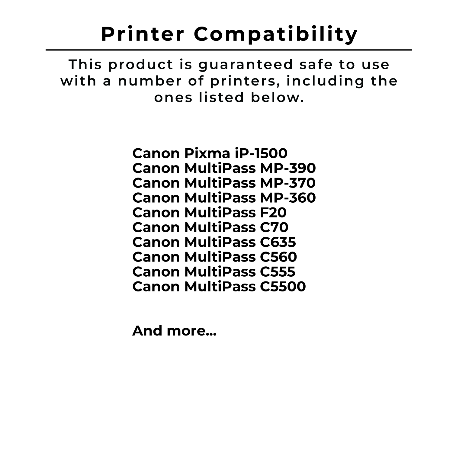 Zoomtoner Compatible CANON BC20 Ink / Inkjet Cartridge Black