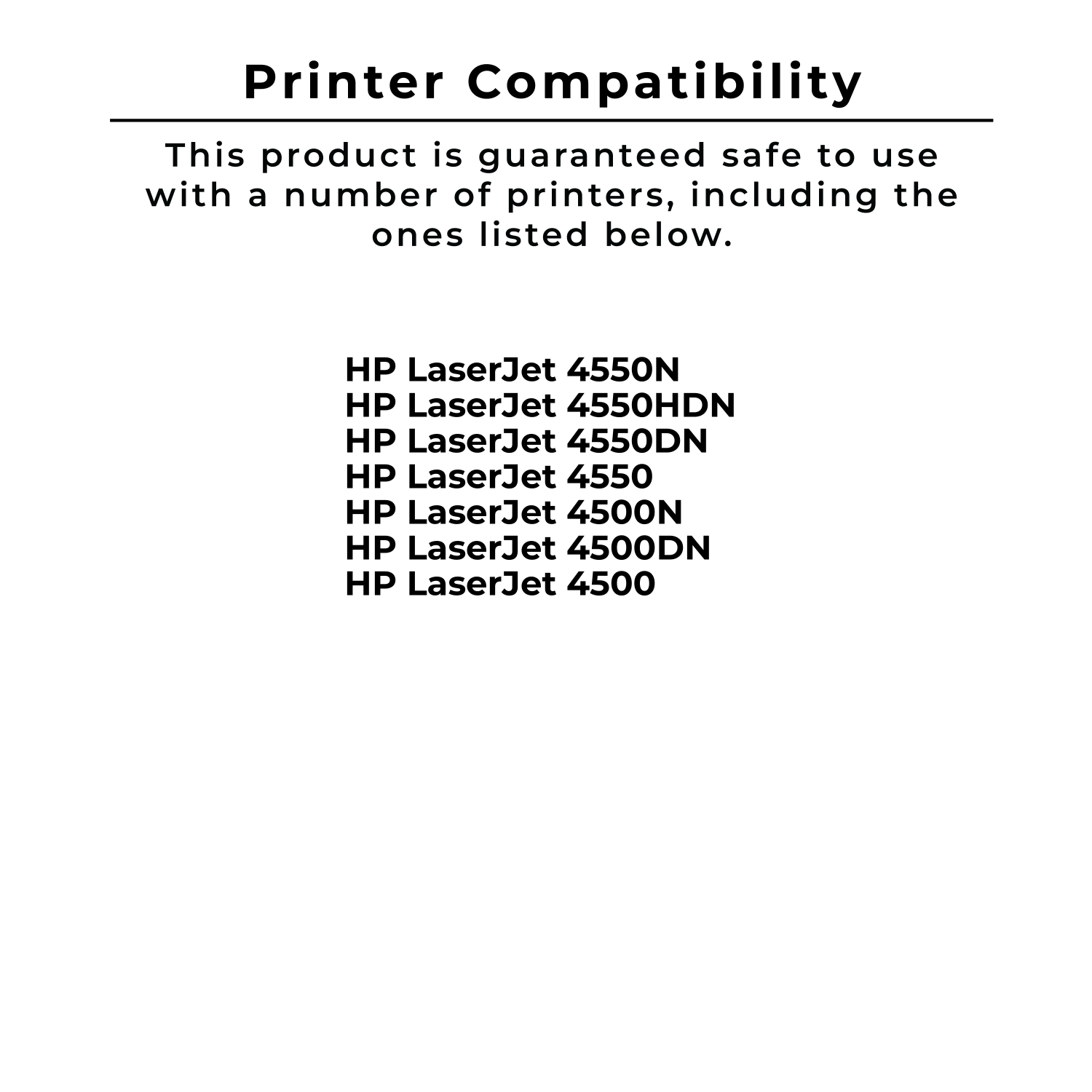 Zoomtoner Compatible HP 4500 Laser Toner Cartridge Set / DRUM UNIT Black Cyan Yellow Magenta