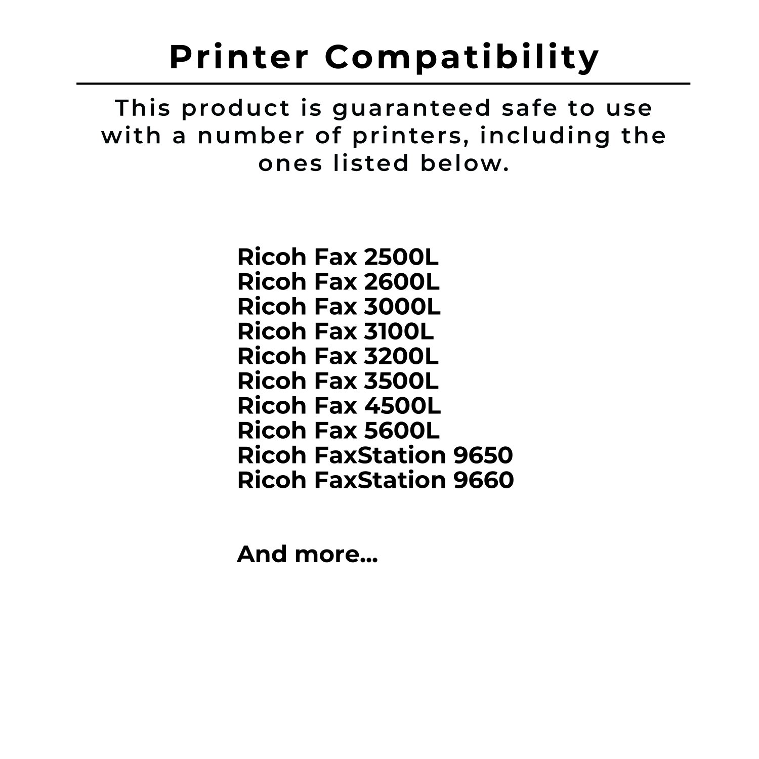 Zoomtoner Compatible RICOH Fax Type 30 Laser Toner Cartridge