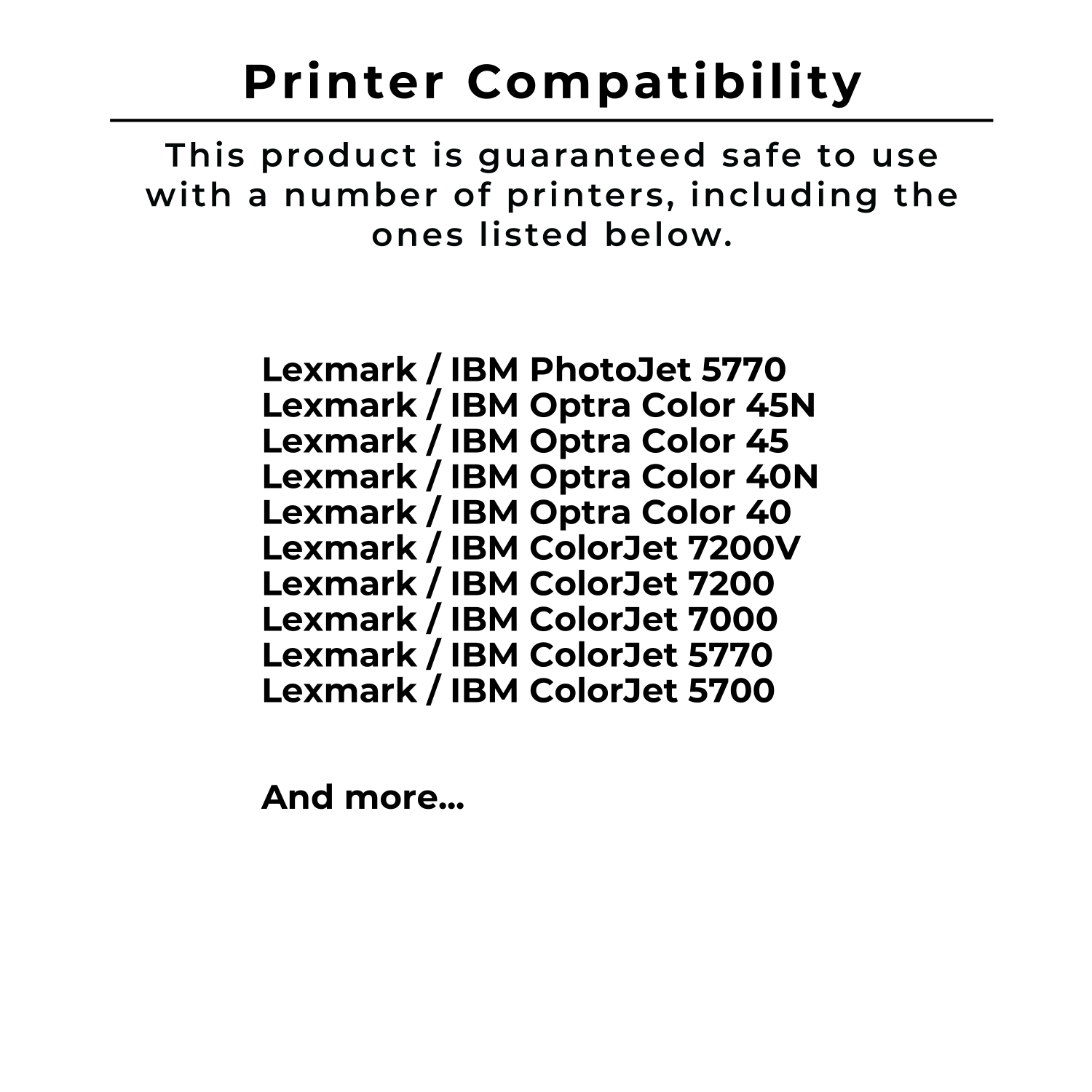 Compatible avec les imprimantes LEXMARK 12A1980 no 80 à jet d’encre et à jet d’encre tricolore