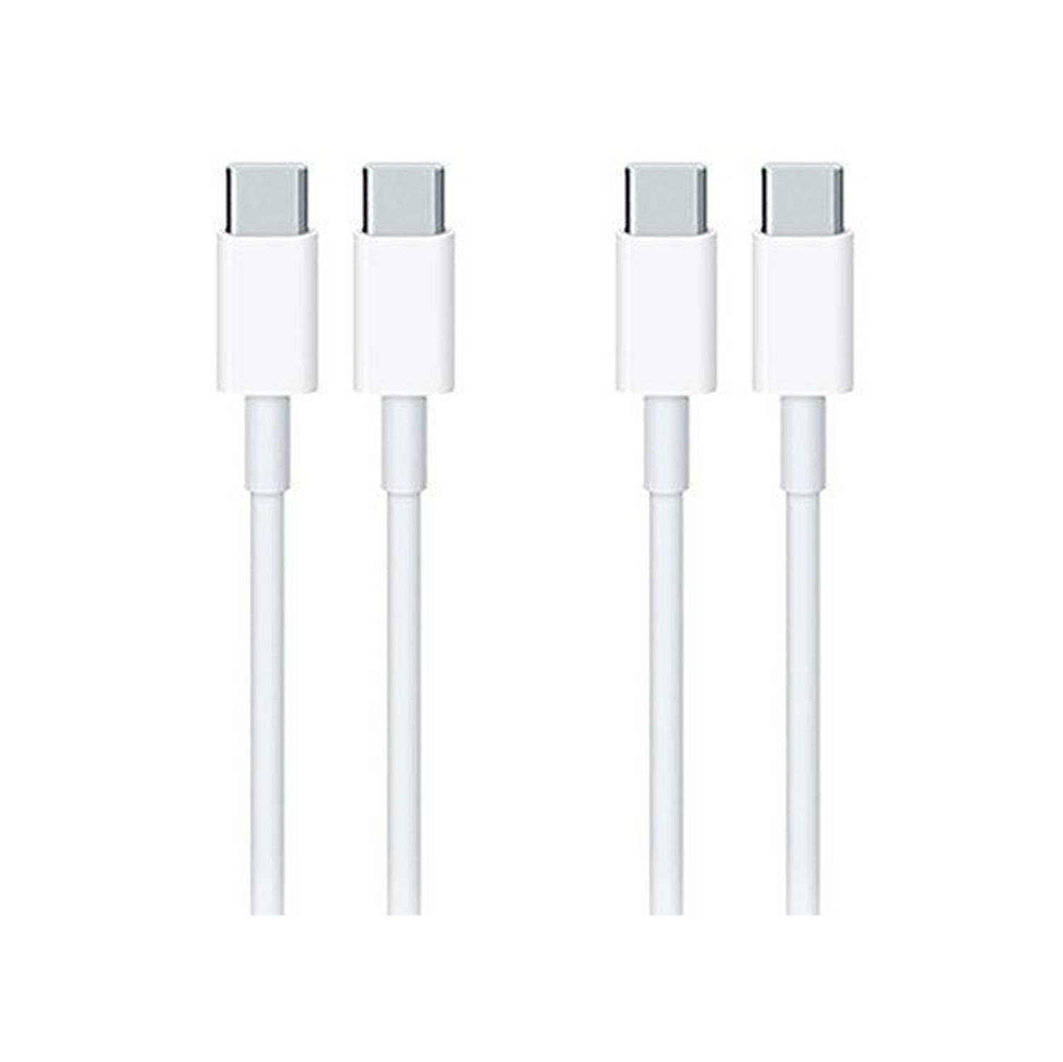 Exian Type C to Type C Cable 1M White 2/Pkg