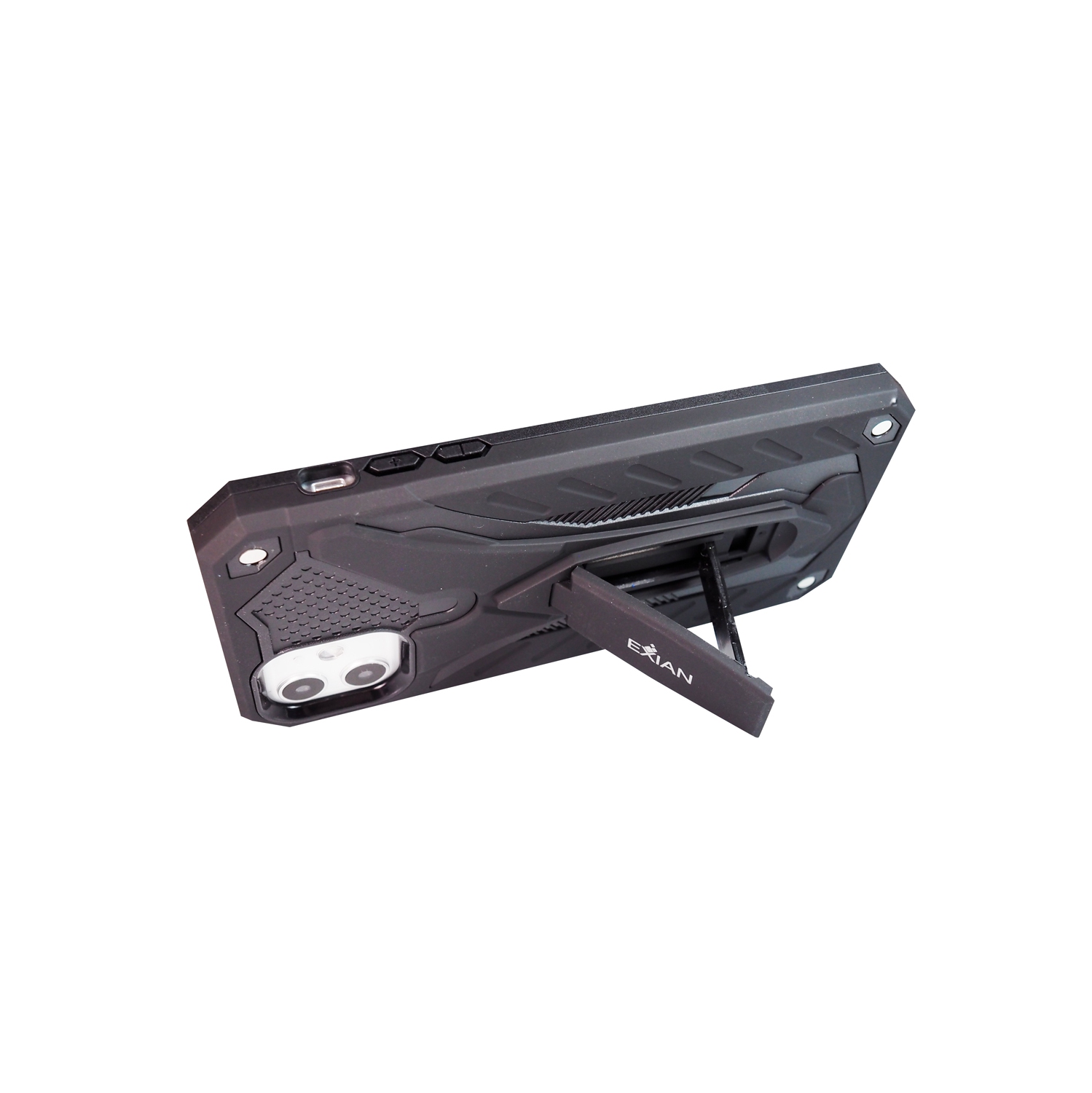 Étui avec support d’Exian pour iPhone 11 noir