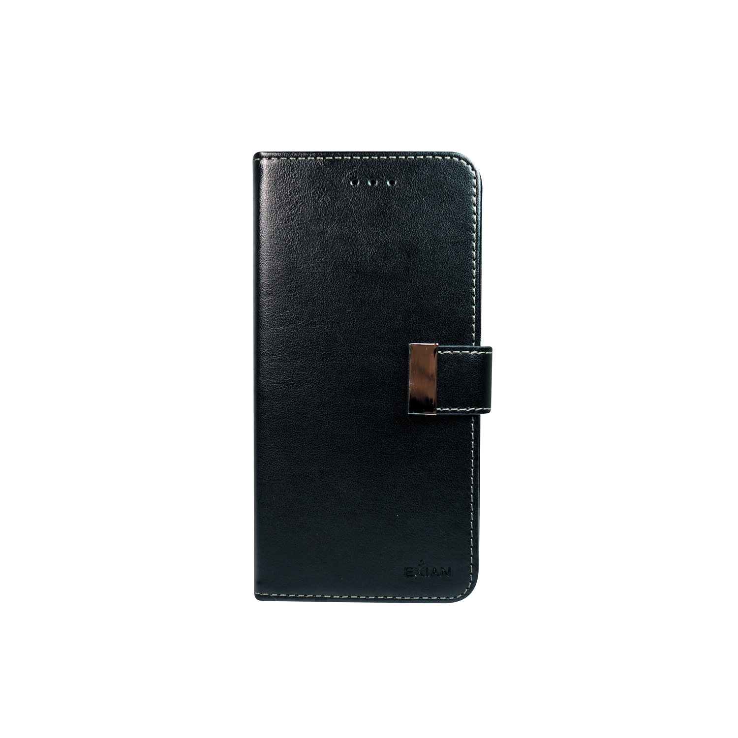 Le portefeuille en similicuir en polyuréthane d’Exian pour Galaxy S10 plus de Samsung peut contenir jusqu’à 10 cartes de crédit, noir