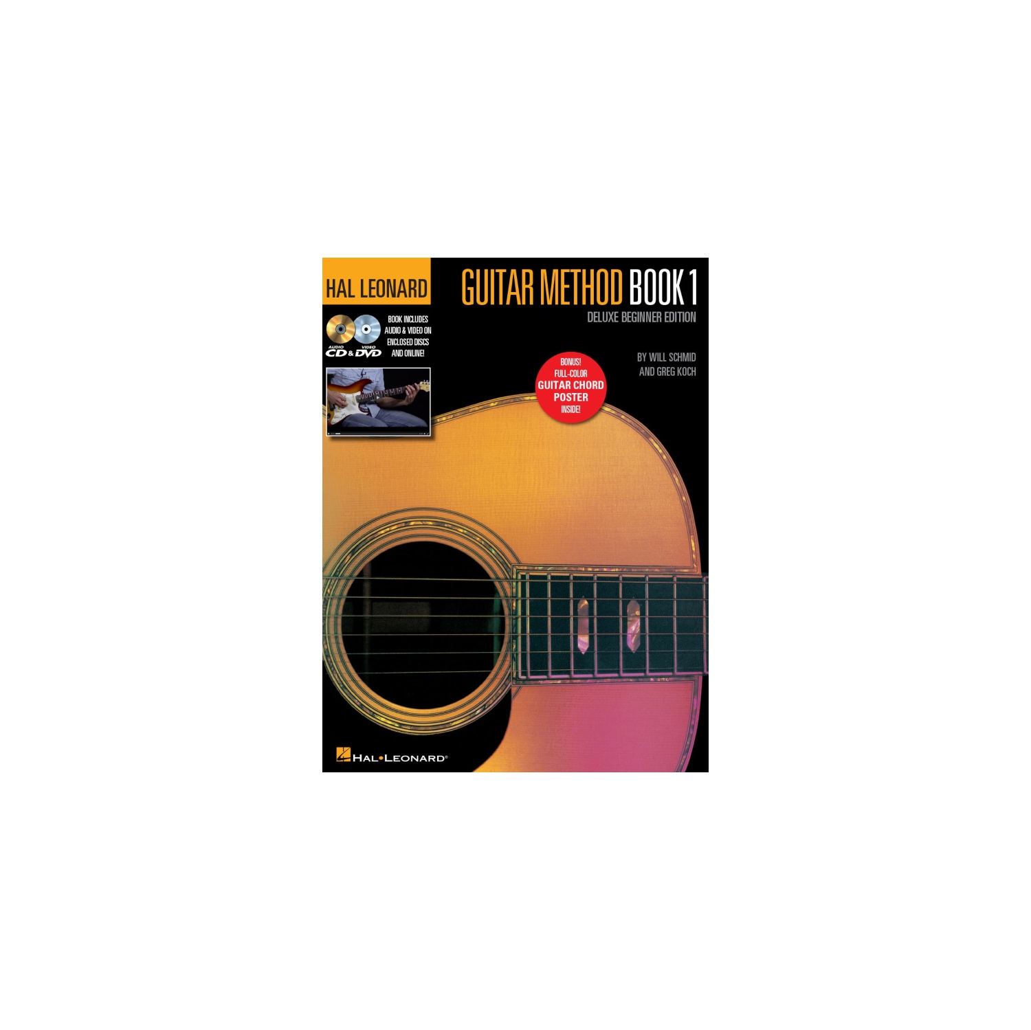 Hal Leonard Guitar Method â Book 1 Deluxe débutant Edition avec CD/DVD/audio en ligne