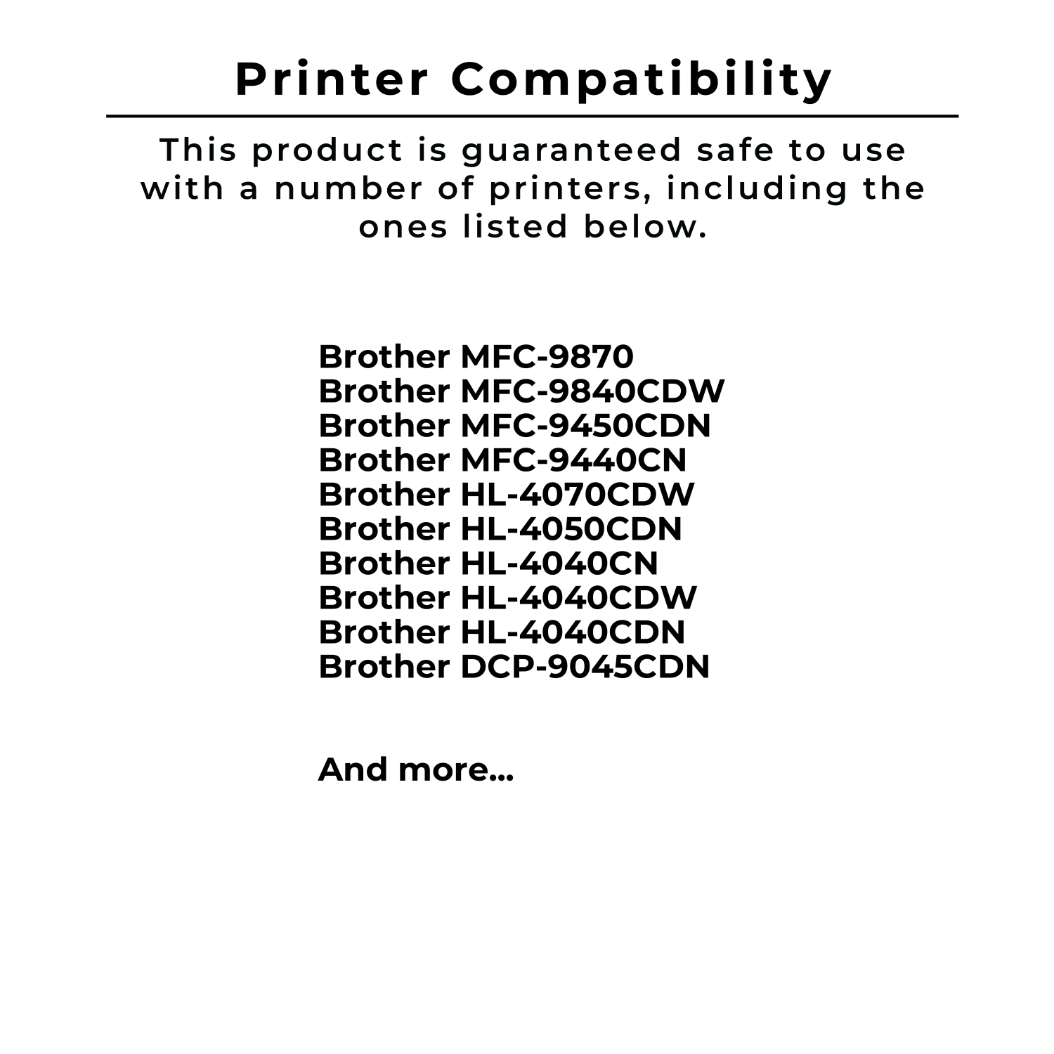 ~Brand New Original BROTHER TN110BK Laser Toner Cartridge Black