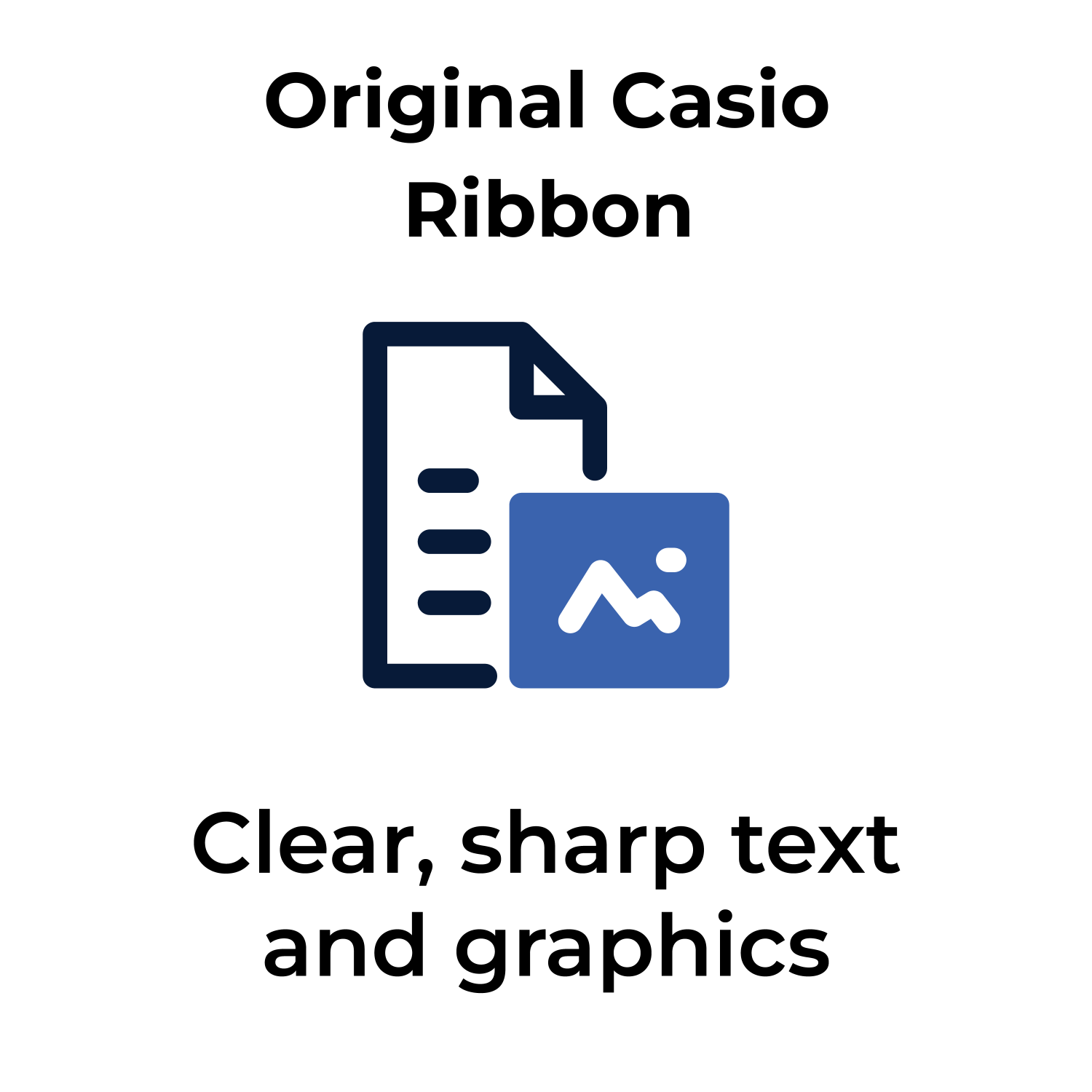 ~Brand New Original CASIO TR-18BK Thermal Ribbon Black