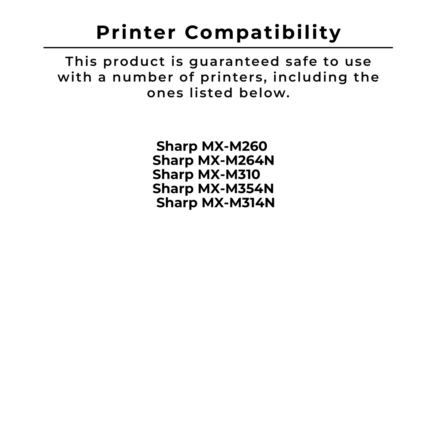 ~Brand New Original Sharp MX-312NT Laser Toner Cartridge Black