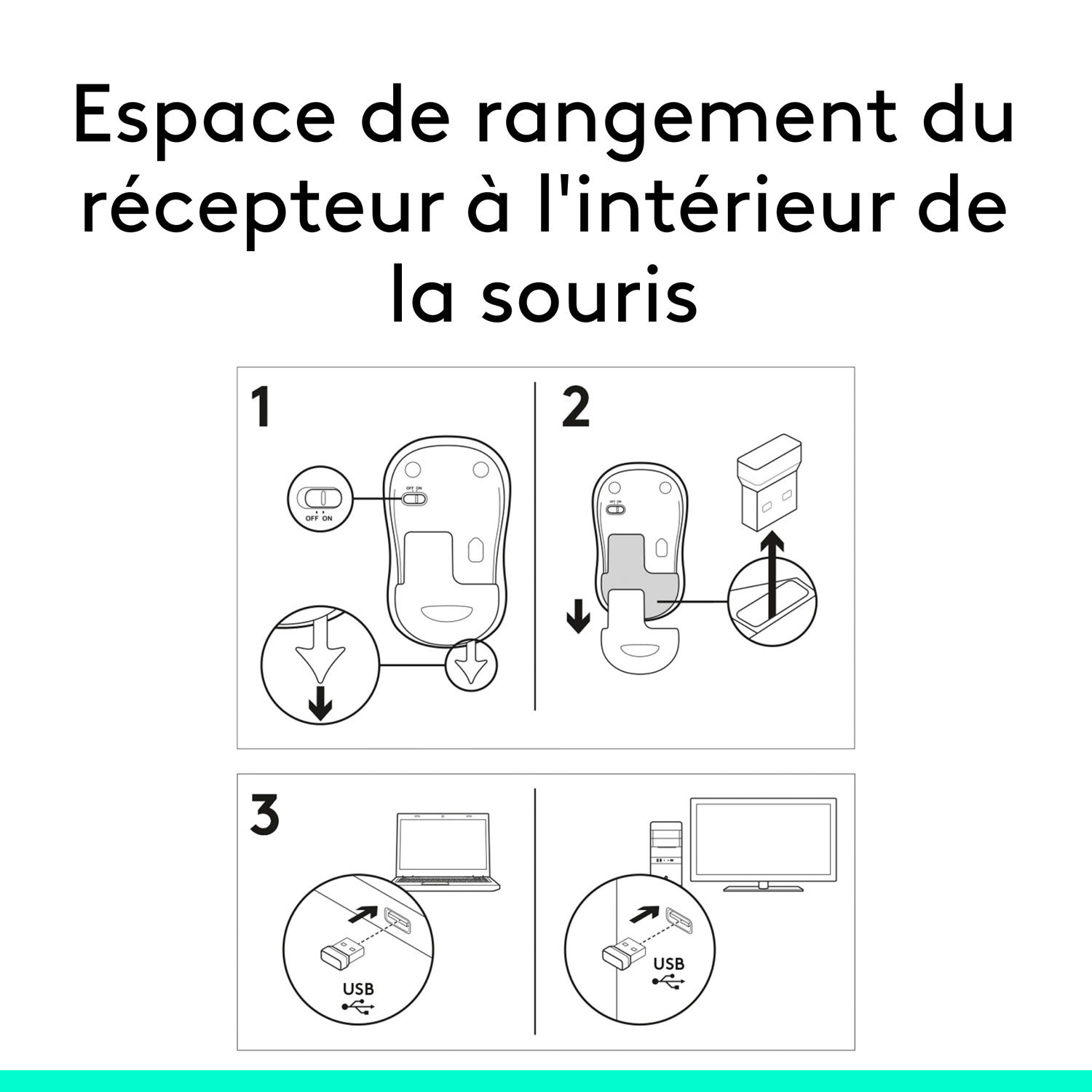 Logitech M185 Wireless Optical Mouse - Black