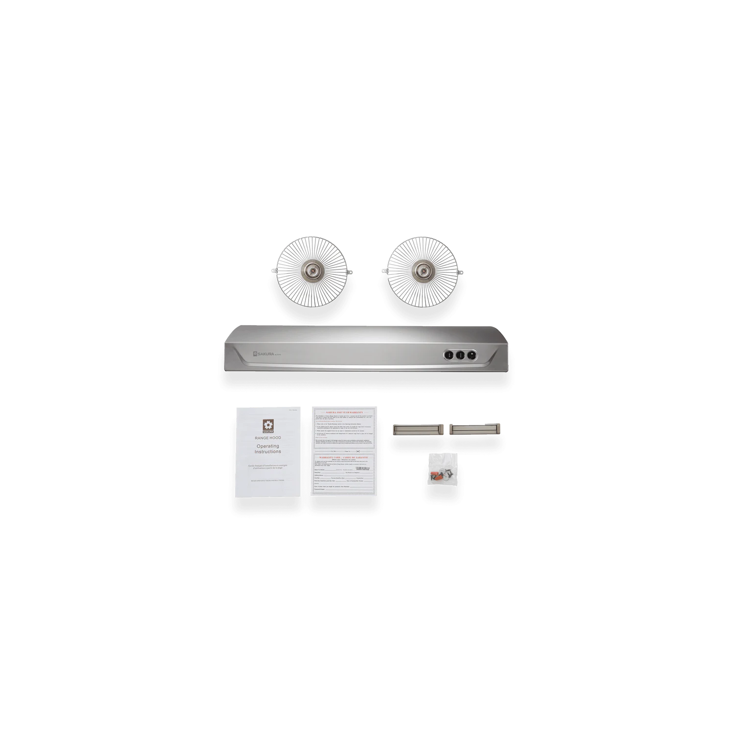 Sakura 30" Under Cabinet Range Hood - Stainless Steel