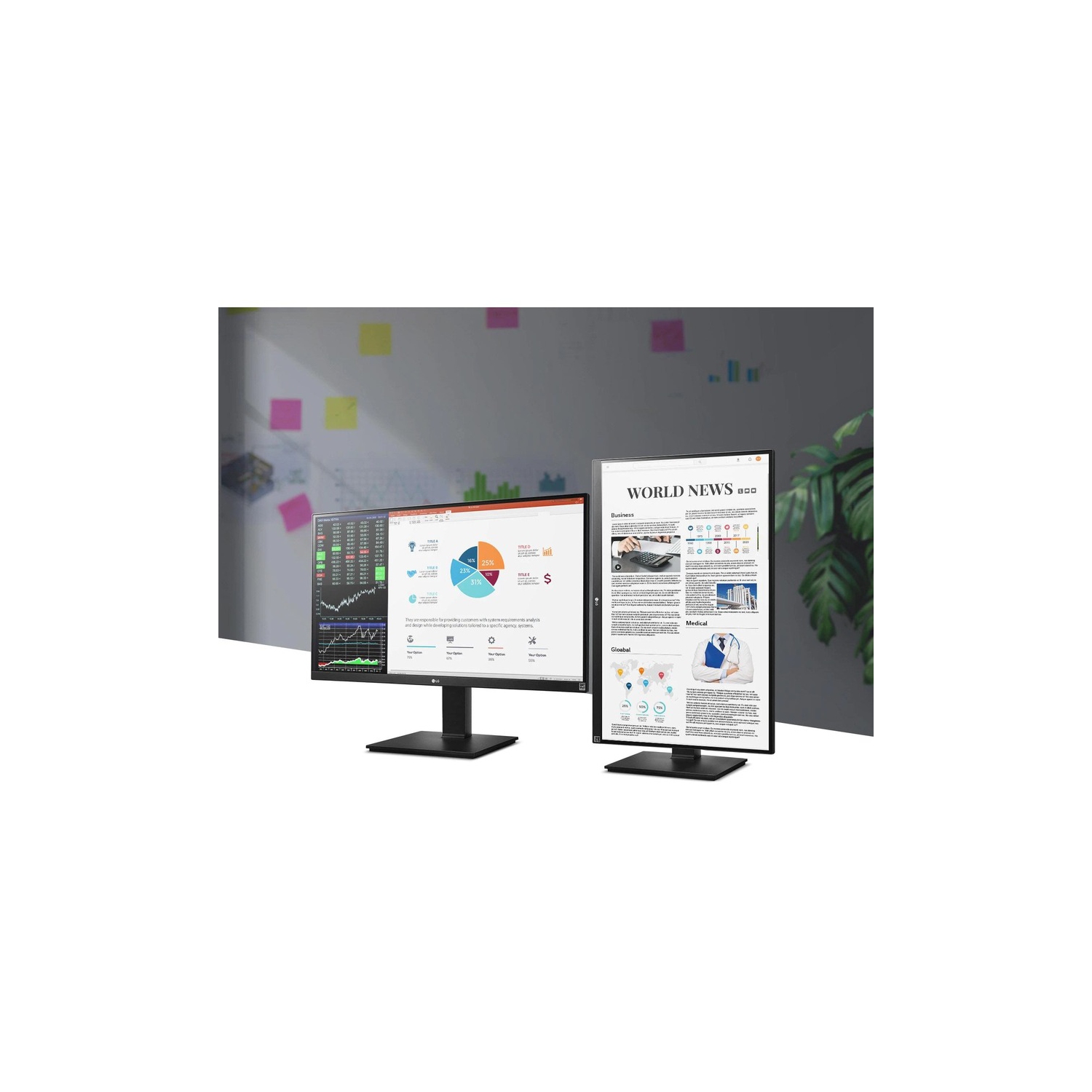 LG 27BK67U-B 27" 4K UHD LED LCD Monitor - 16:9 - Black