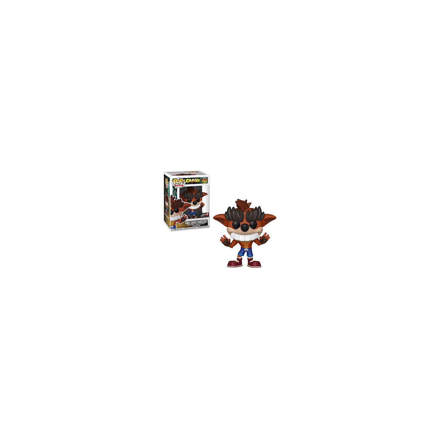 Pop Games 3.75 Inch Action Figure Crash Bandicoot - Fake Crash Bandicoot #422 Exclusive