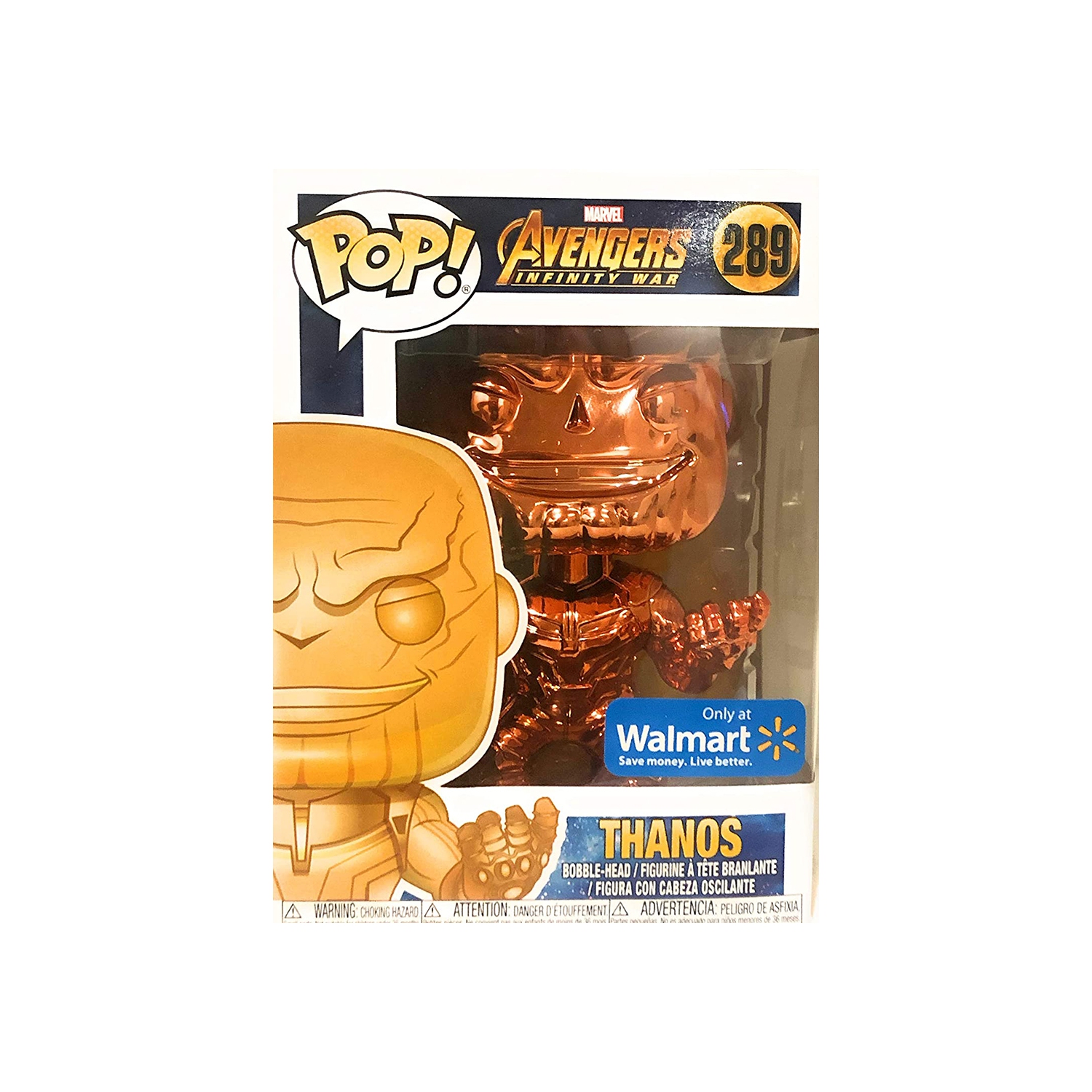 Figurine Pop Marvel de 3.75 po Avengers Infinity War - Thanos Bronze #289 exclusif