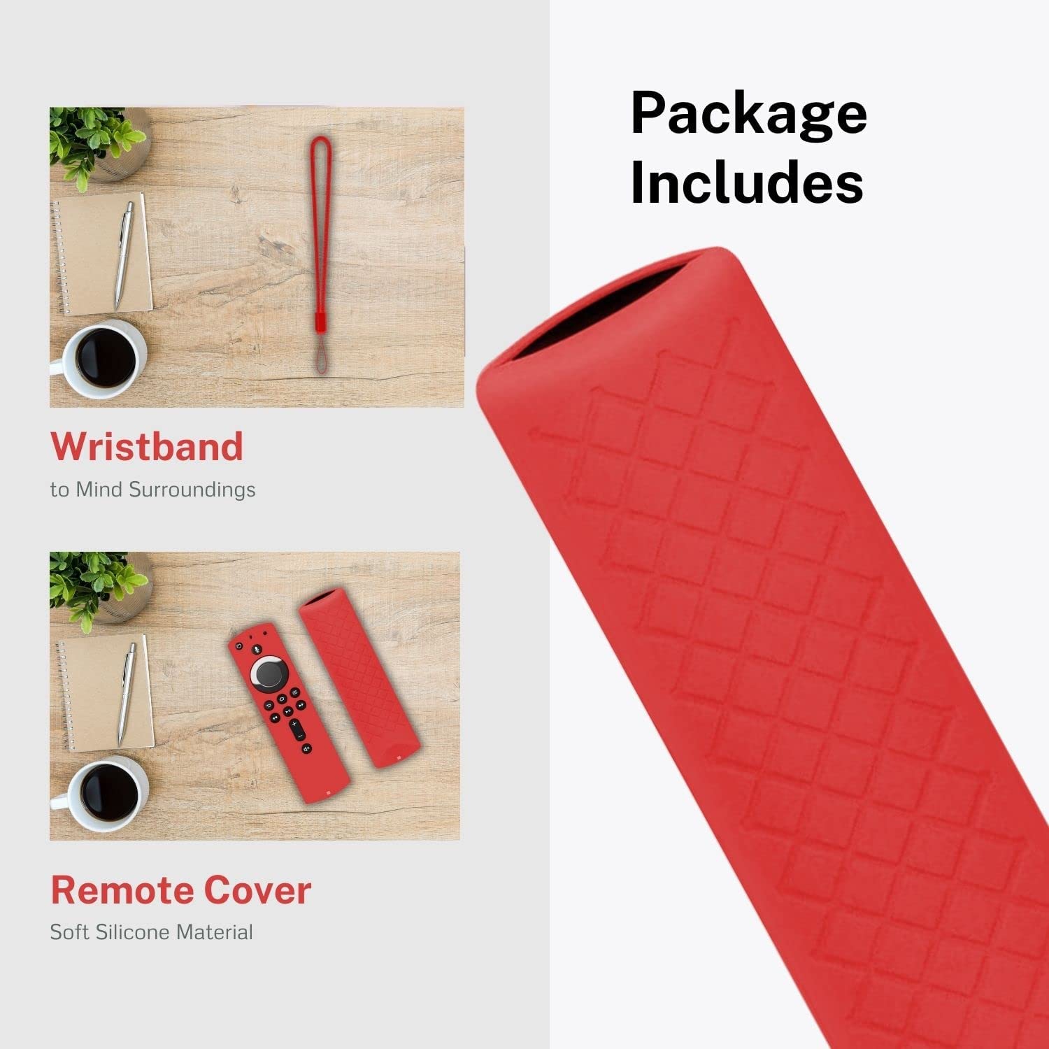 Shockproof Protective Silicone Case/Covers Compatible with All-New Alexa Voice Remote for Fire TV Stick 4K, Fire TV Stick, Fire TV (3rd Gen) -