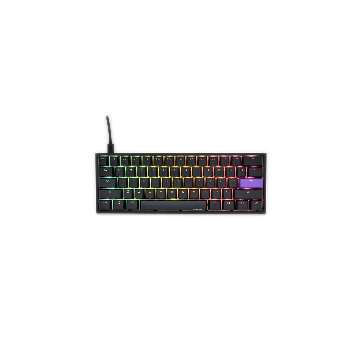 Ducky ONE 2 - Black - Mini Mechanical RGB Keyboard - MX Red