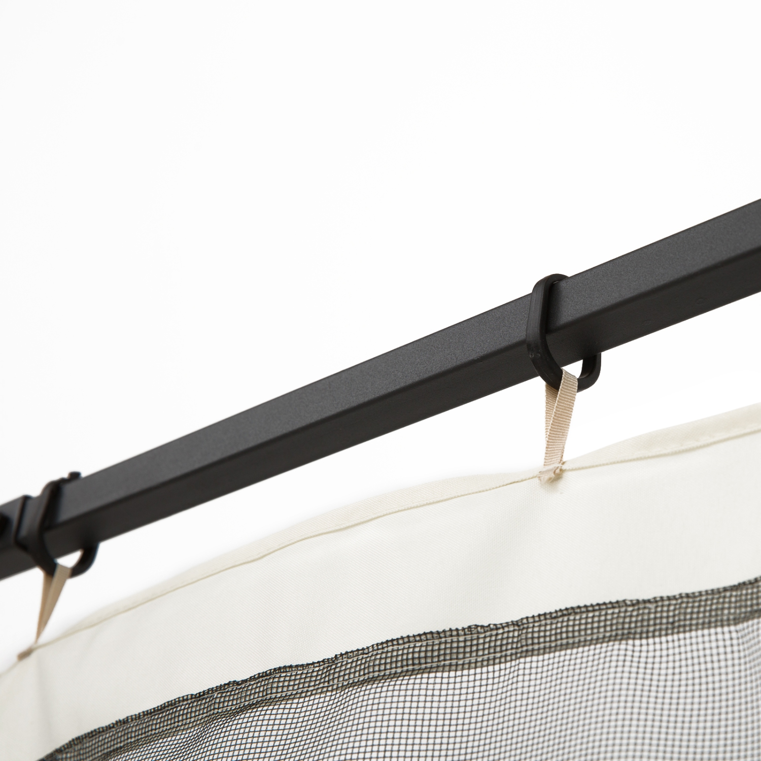 Outsunny Replacement Mosquito Netting for Gazebo 10' x 12', Black Screen Walls for Canopy with Zippers for Parties and Outdoor Activities - Cream