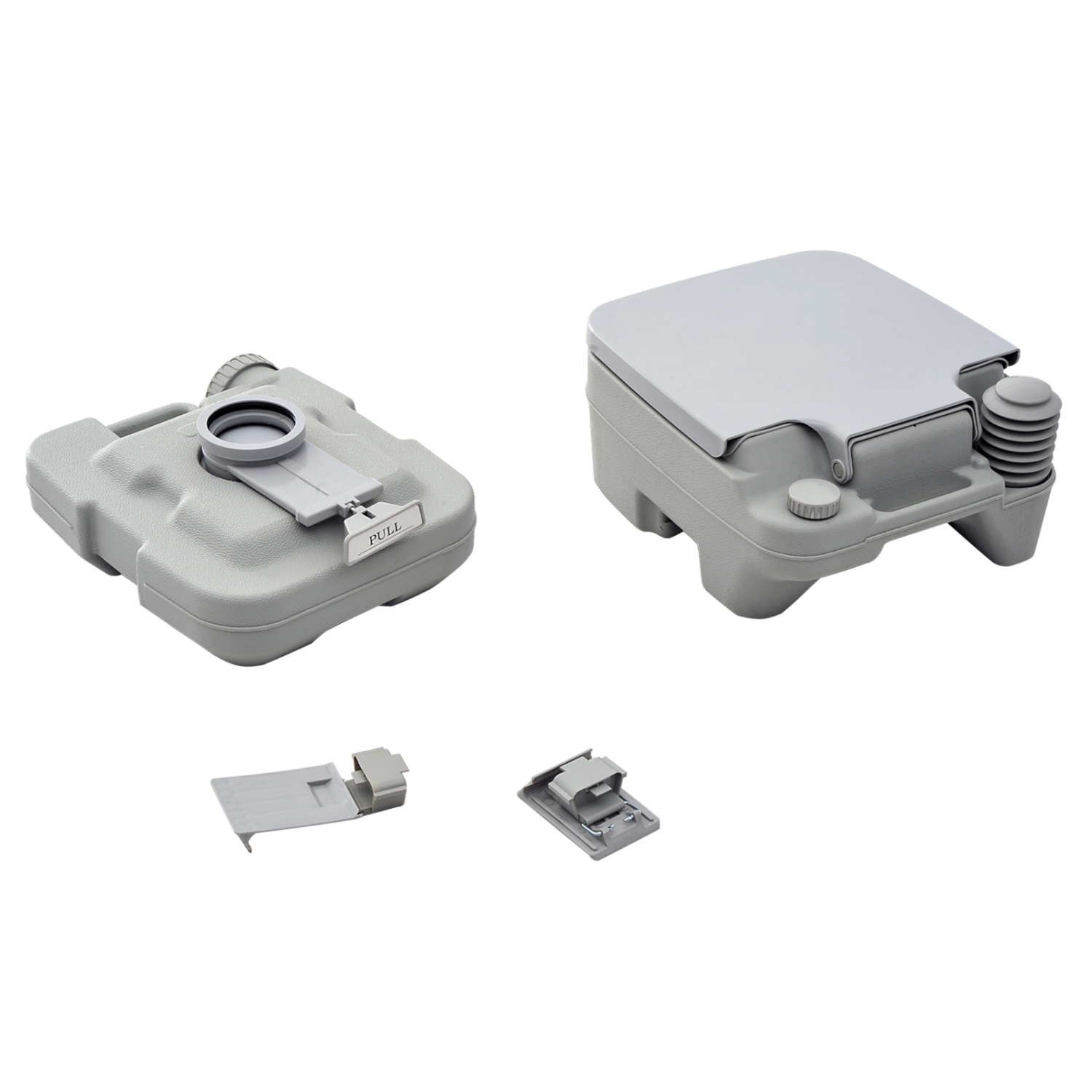 Outsunny Outdoor Portable Travel Toilet Flushable Tank for Camping Boating Roadtripping 2.6 Gallon