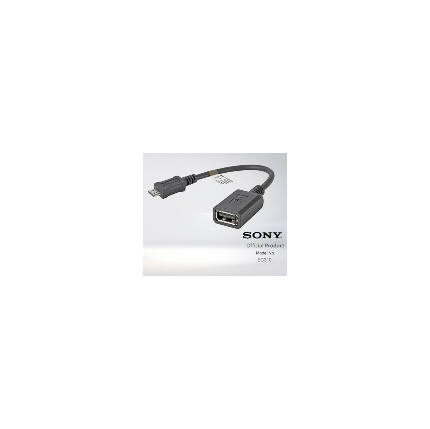 SONY EC310 MICRO USB TO USB OTG ADAPTER CABLE FOR SONY Z2 Z3 Z4 Z5 E4 E5 M5 - BLACK
