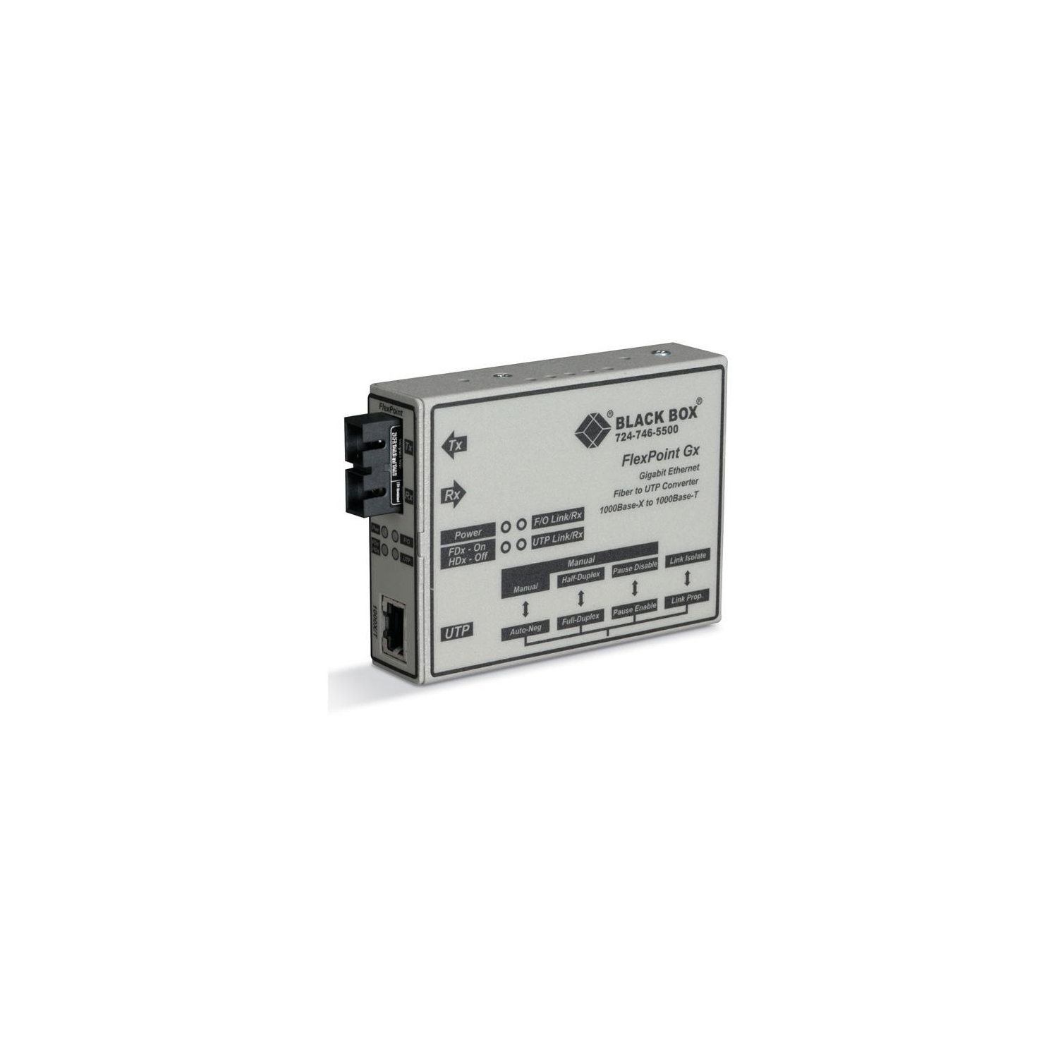 BLACK BOX DULAR MEDIA CONVERTERS, GIGA LMC1009A-R3