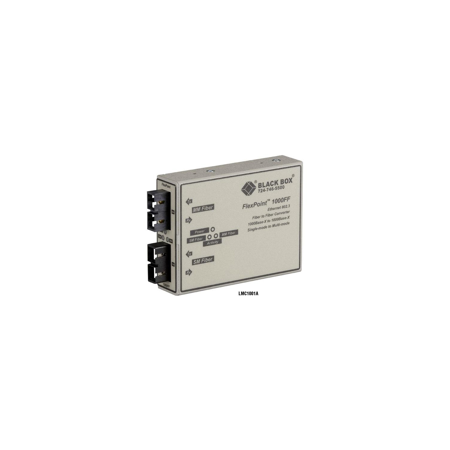 BLACK BOX T 1000-MBPS FIBER-TO-FIBER MODE LMC1001A