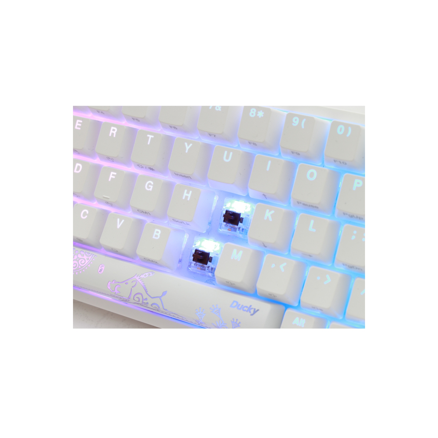 Ducky One 2 SF 65% RGB LED Mechanical Keyboard, White - Cherry MX 