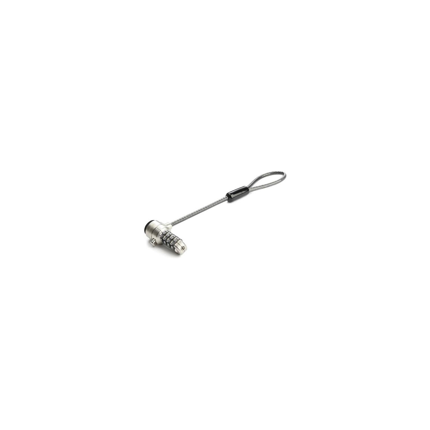 Câble à boucle d’extension de StarTech pour portable – Câble de dérivation de 6 po/2.5 cm et cadenas à combinaison K-Slot – Câble de sécurité pour