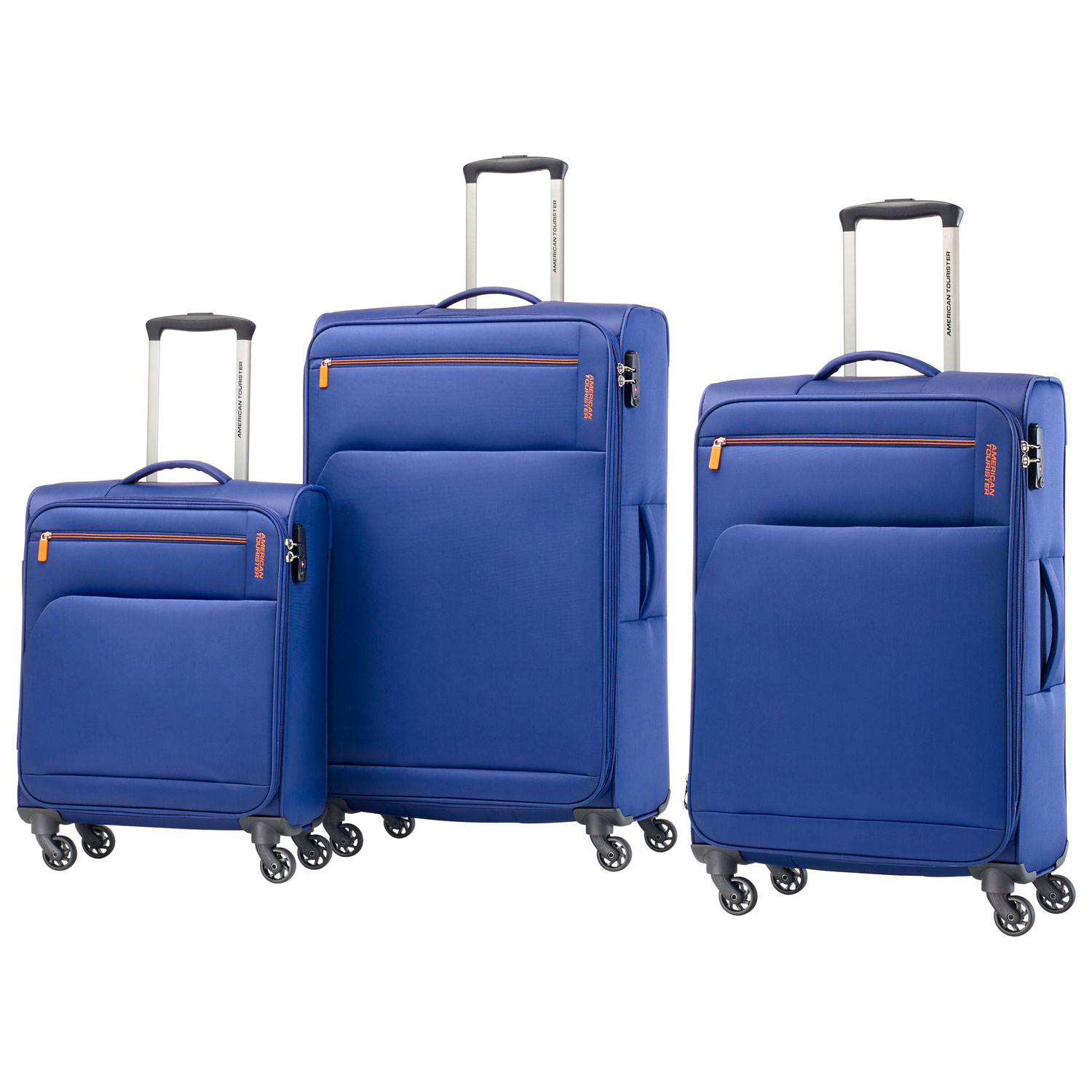 American Tourister Bayview NXT 3-Piece Soft Side Expandable Luggage Set - Imperial Blue