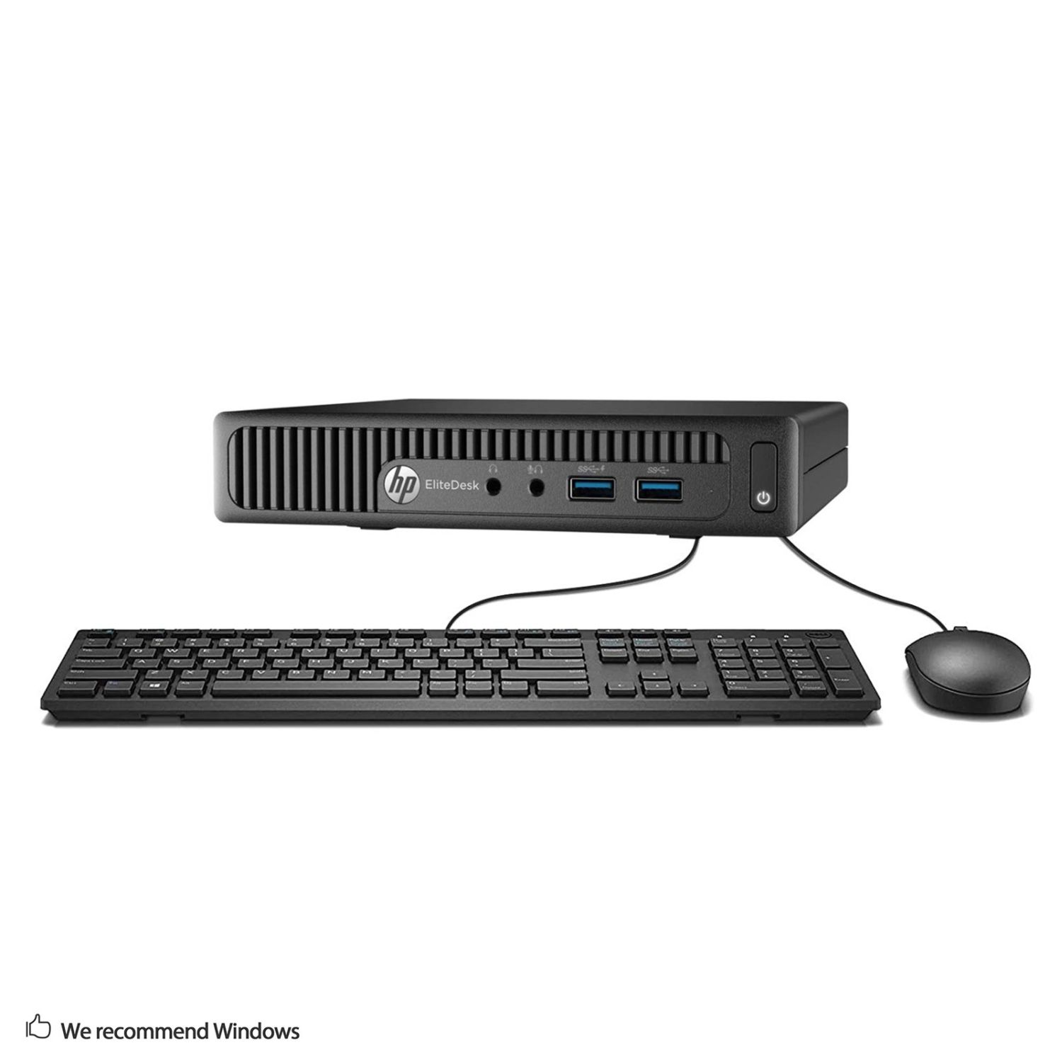 Refurbished (Good) - HP EliteDesk 800 G1 Desktop Mini, Intel Quad Core i5 4590T up to 3.0G, 8G RAM, 1T SSD, WiFi, BT, W10P64 (EN/FR/ES)