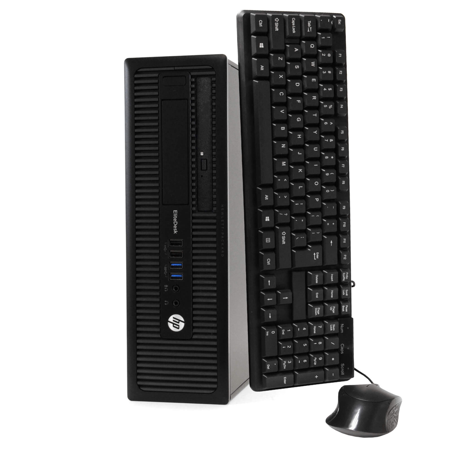 Refurbished (Good) - HP EliteDesk 800 G1 SFF, Intel Quad Core i5 4590 up to 3.7 GHz, 16G DDR3, 1T, WiFi, BT 4.0, DVD, W10P64 (EN/FR/ES)