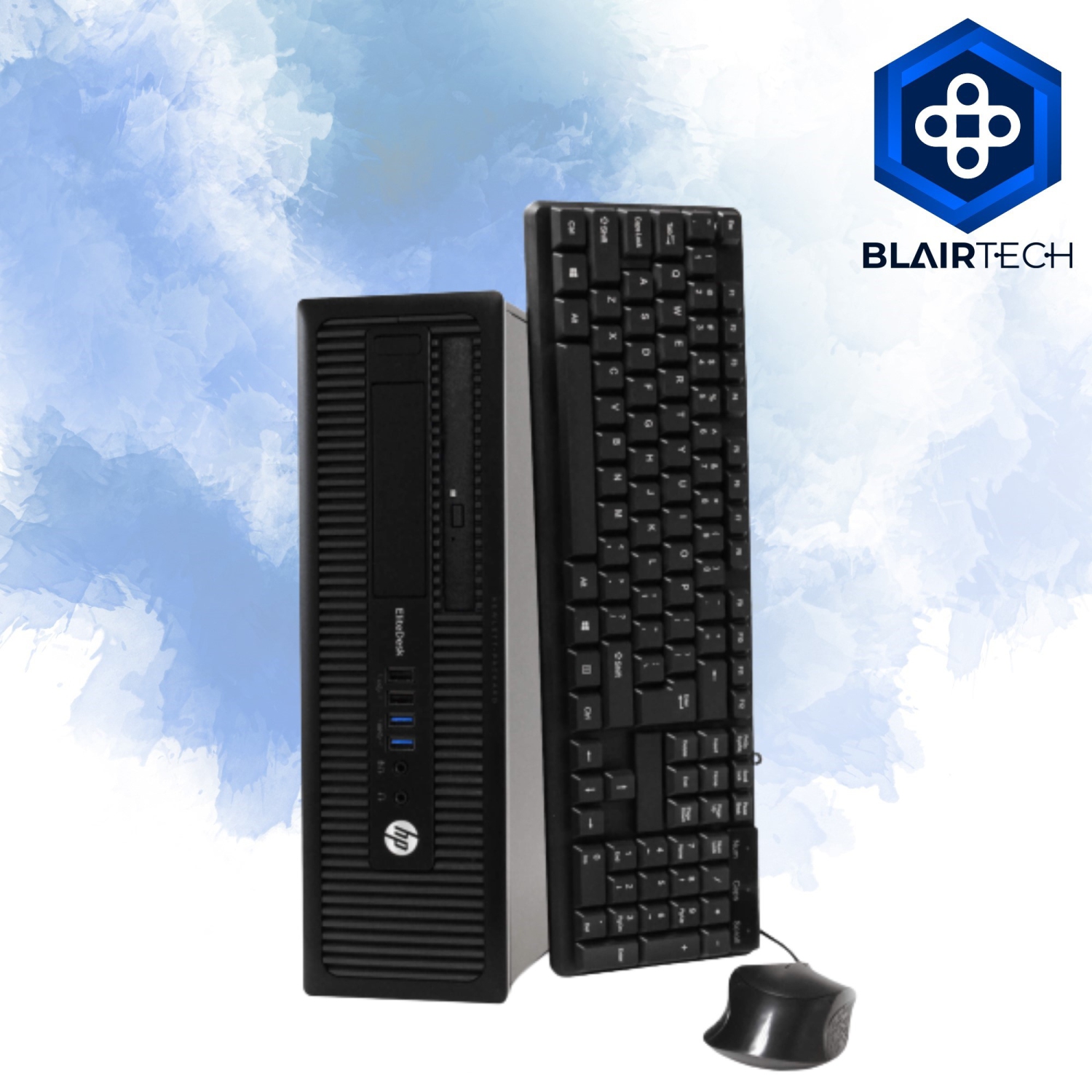 Refurbished (Good) - HP EliteDesk 800 G1 SFF, Intel Quad Core i5 4590 up to 3.7 GHz, 12G DDR3, 1T SSD, WiFi, BT, DVD, W10P64 (EN/FR/ES)