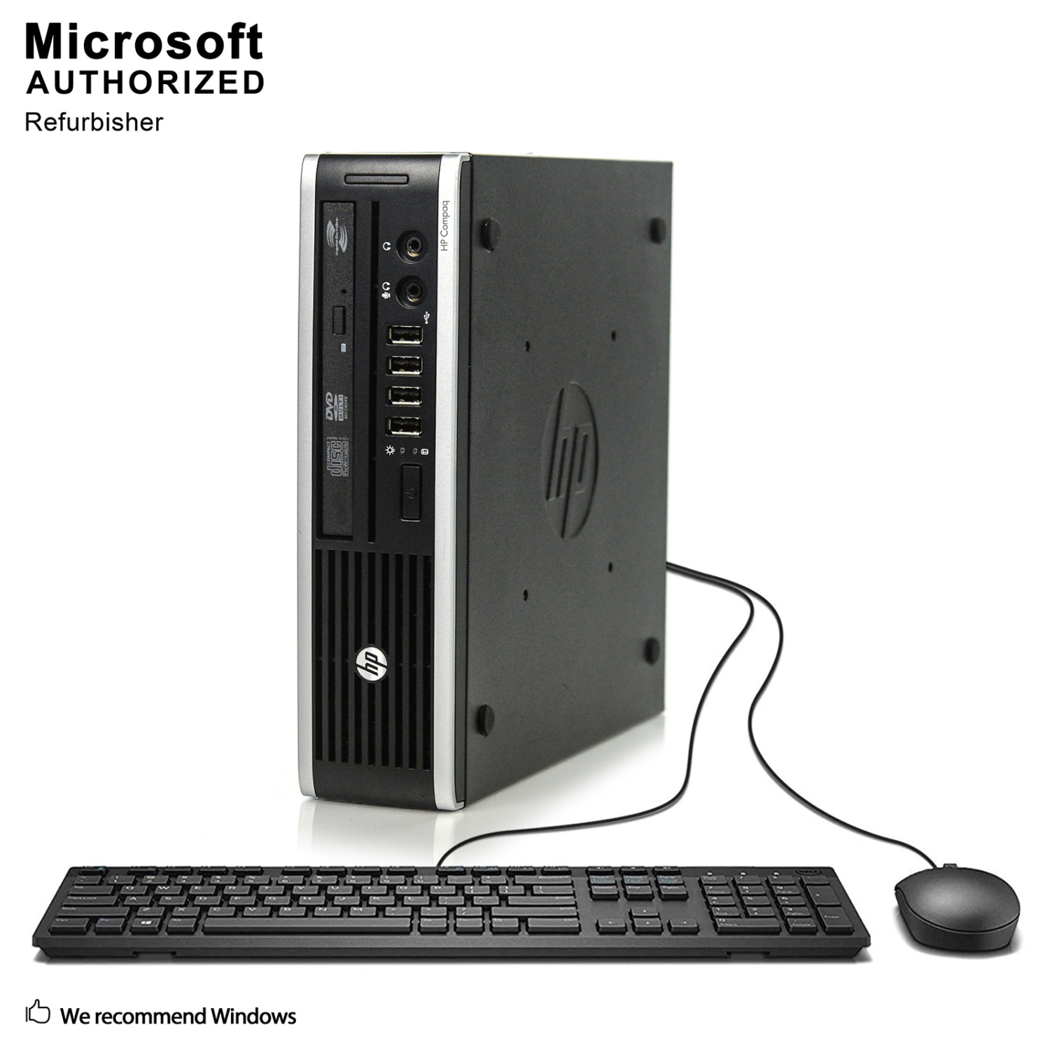 Refurbished - HP Elite 8300 USFF, Intel Quad Core i5 3470S up to 3.6G, 16G DDR3, 256G SSD, WiFi, BT, Win10 Pro 64 Bit (EN/FR/ES)