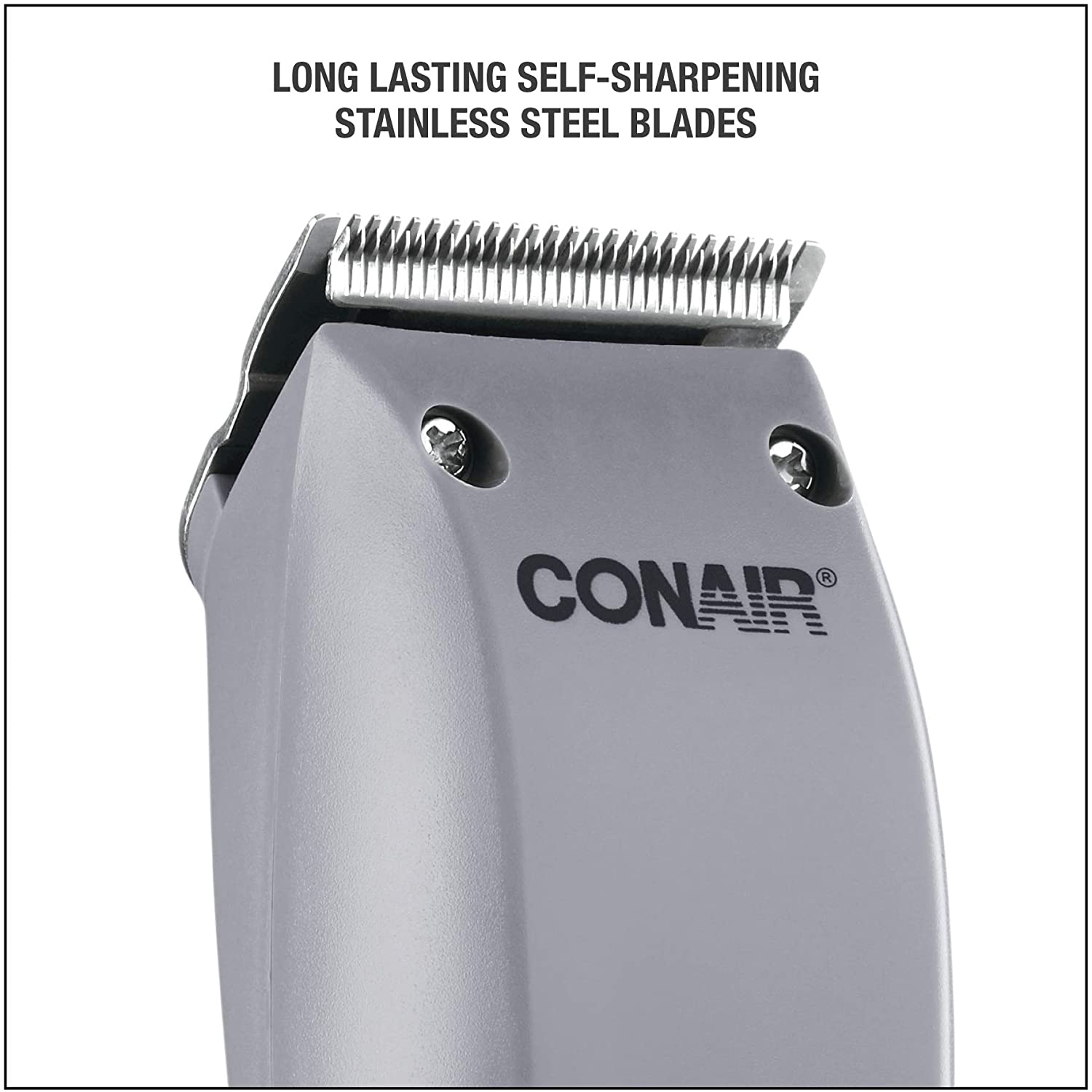 Tondeuse à cheveux HC90AC de Conair - Ensemble de 10 pièces avec lames en acier inoxydable auto-affûtées durables