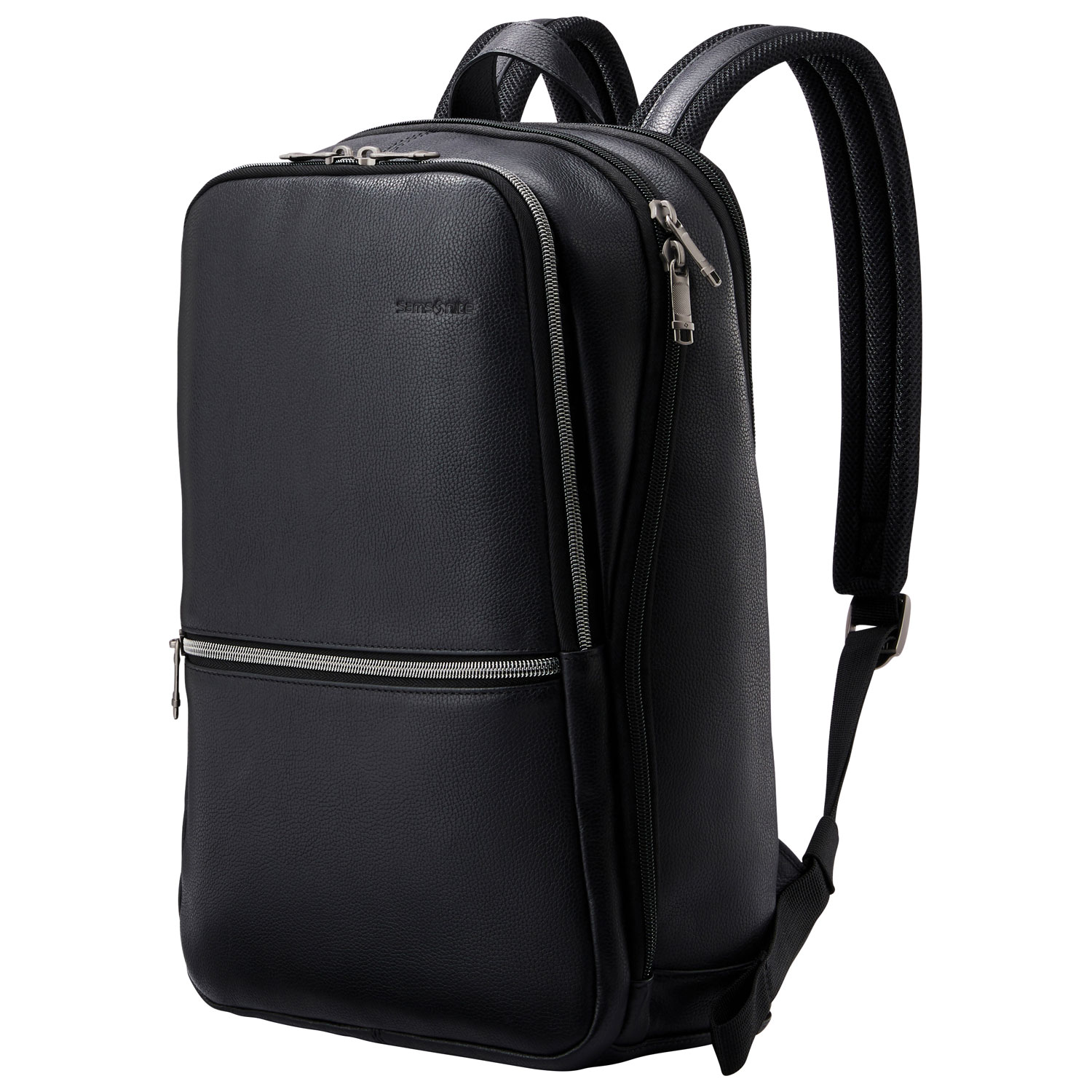 Samsonite Classic Leather 14.1" Laptop Commuter Backpack - Black