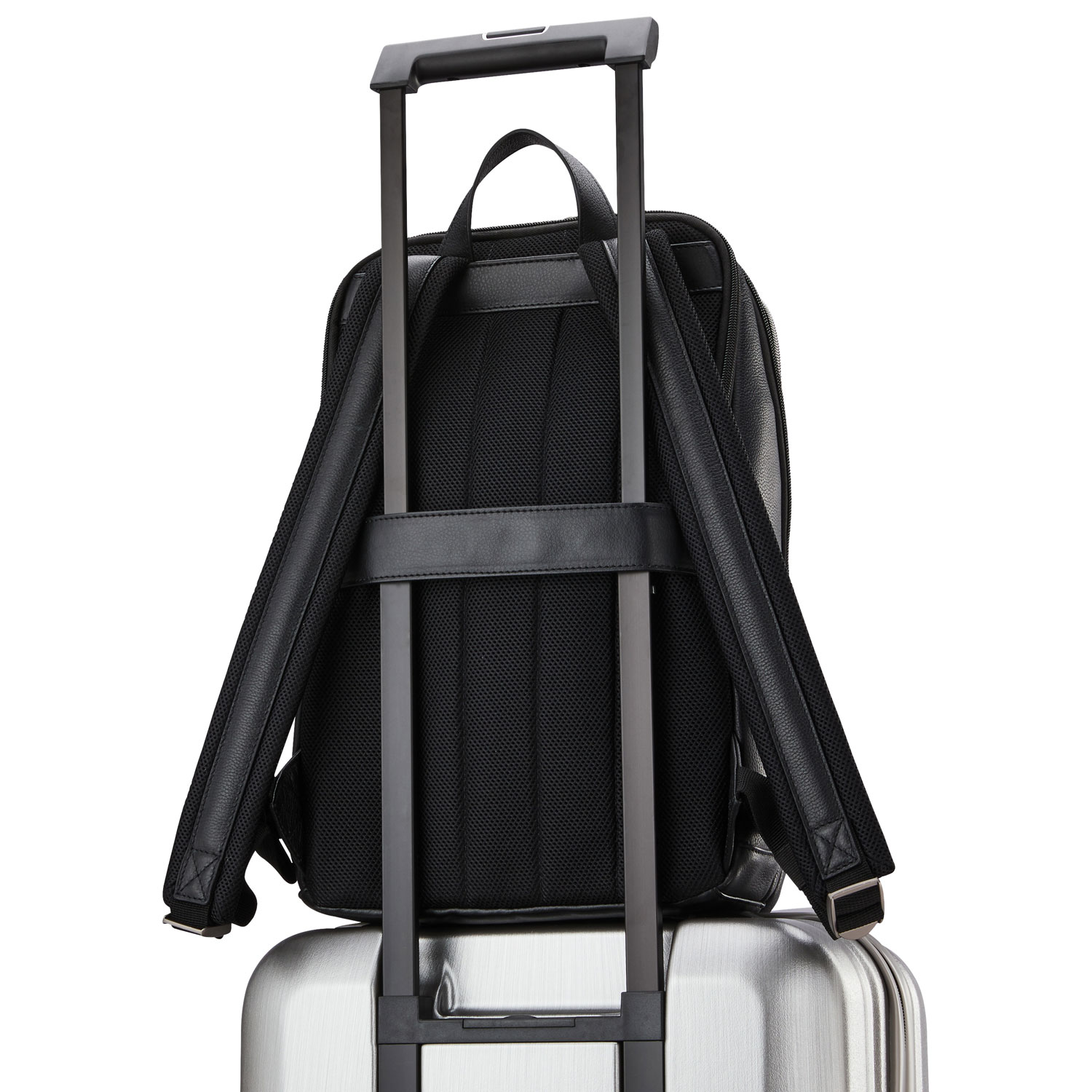 Samsonite Classic Leather 14.1" Laptop Commuter Backpack - Black