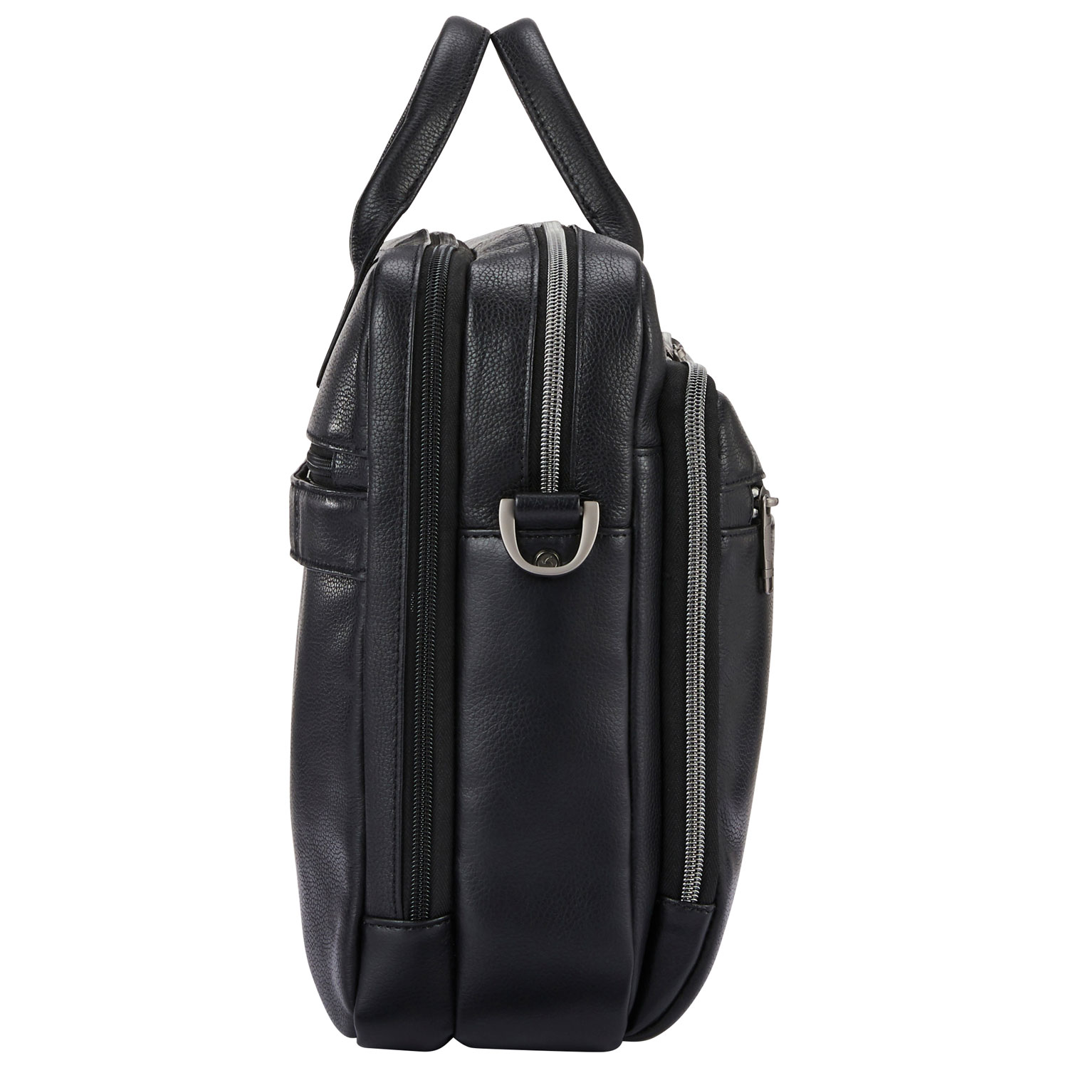 Sac messager Classic Leather de Samsonite pour portable de 15,6 po - Noir