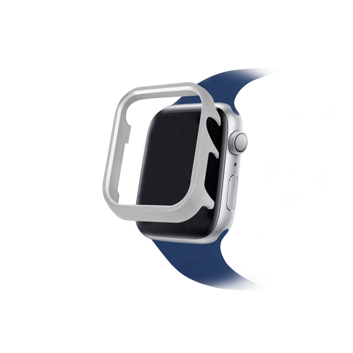 Adreama Cadre de Montre de Protection en Aluminium 40 mm pour Apple Watch - Bleu