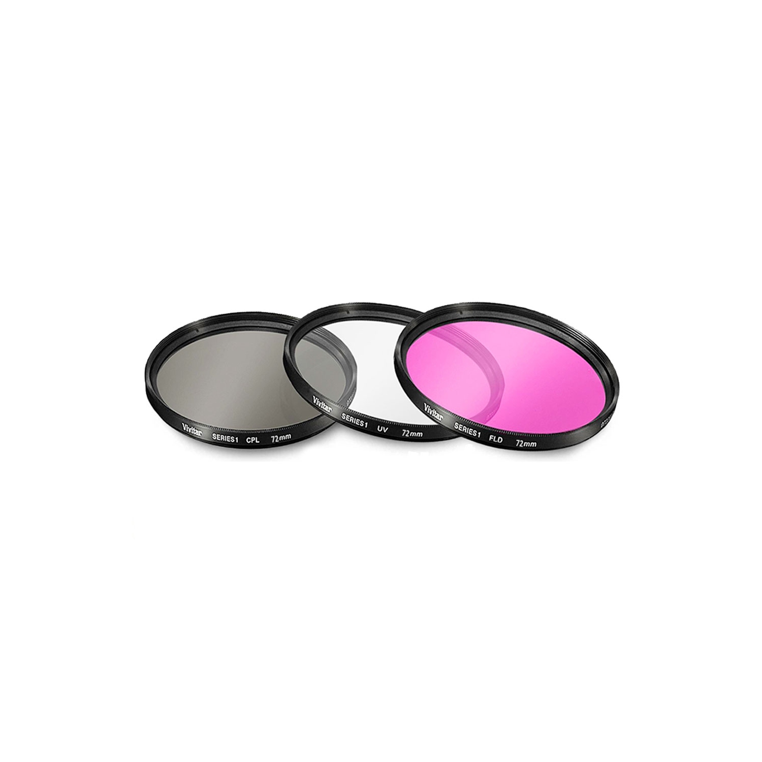 Vivitar Series 1 72mm 3-Piece Multi-Coated Glass Filter Kit